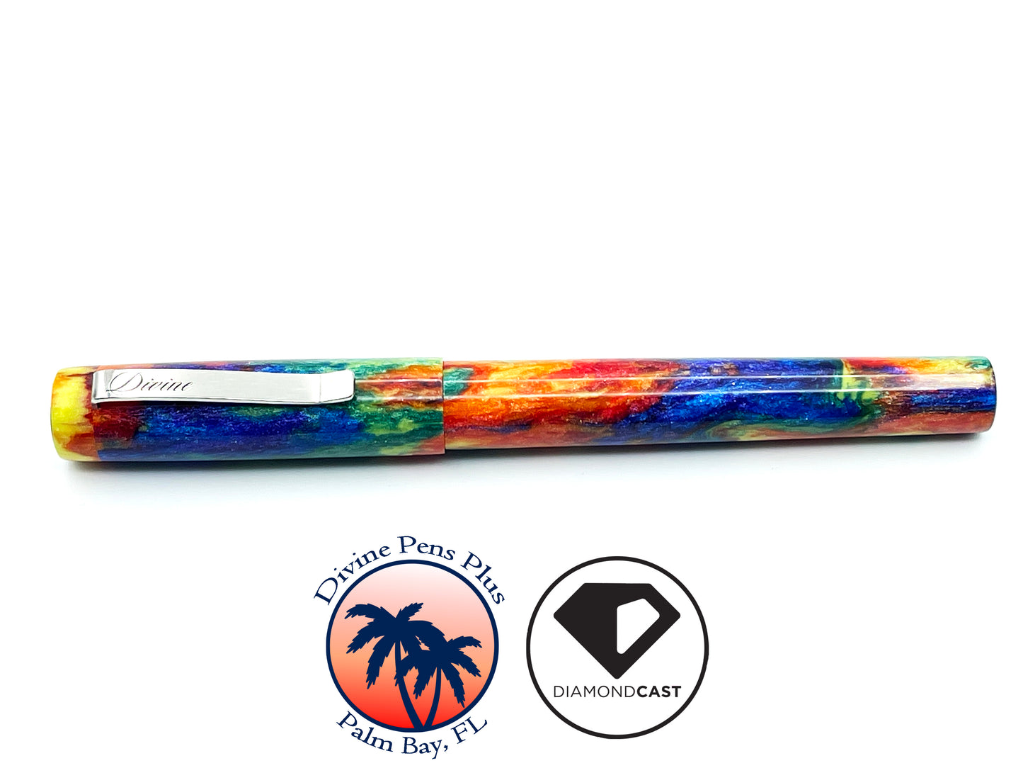 Agape Fountain Pen - "Oil Slick" DiamondCast™