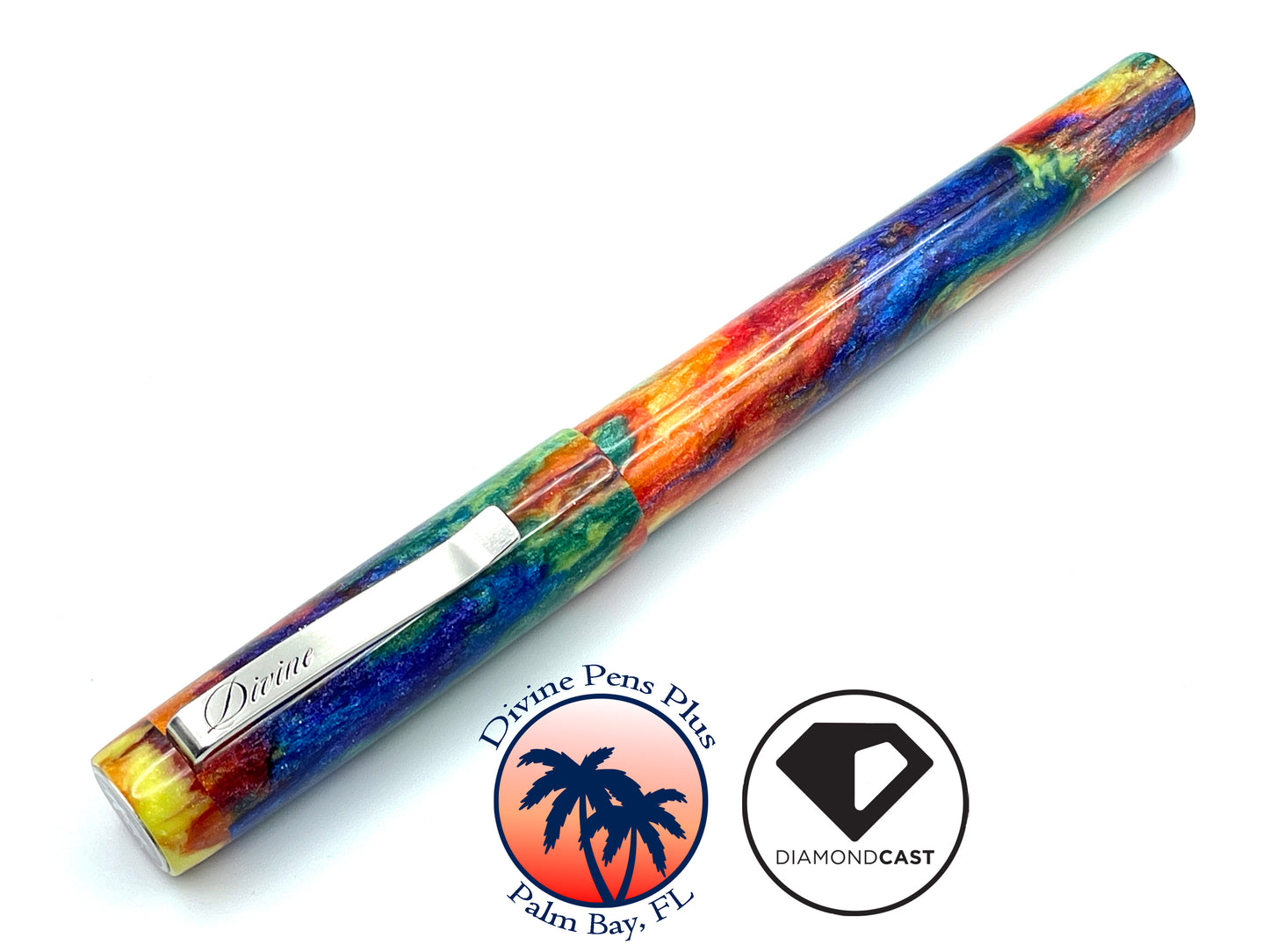 Agape Fountain Pen - "Oil Slick" DiamondCast™
