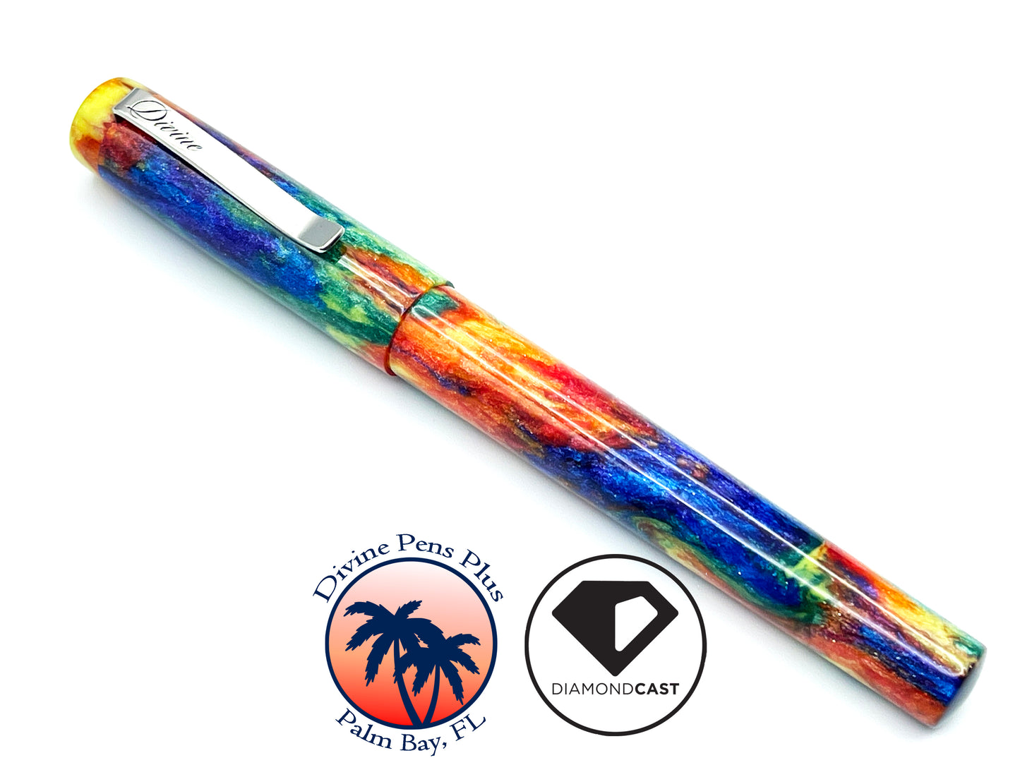 Agape Fountain Pen - "Oil Slick" DiamondCast™