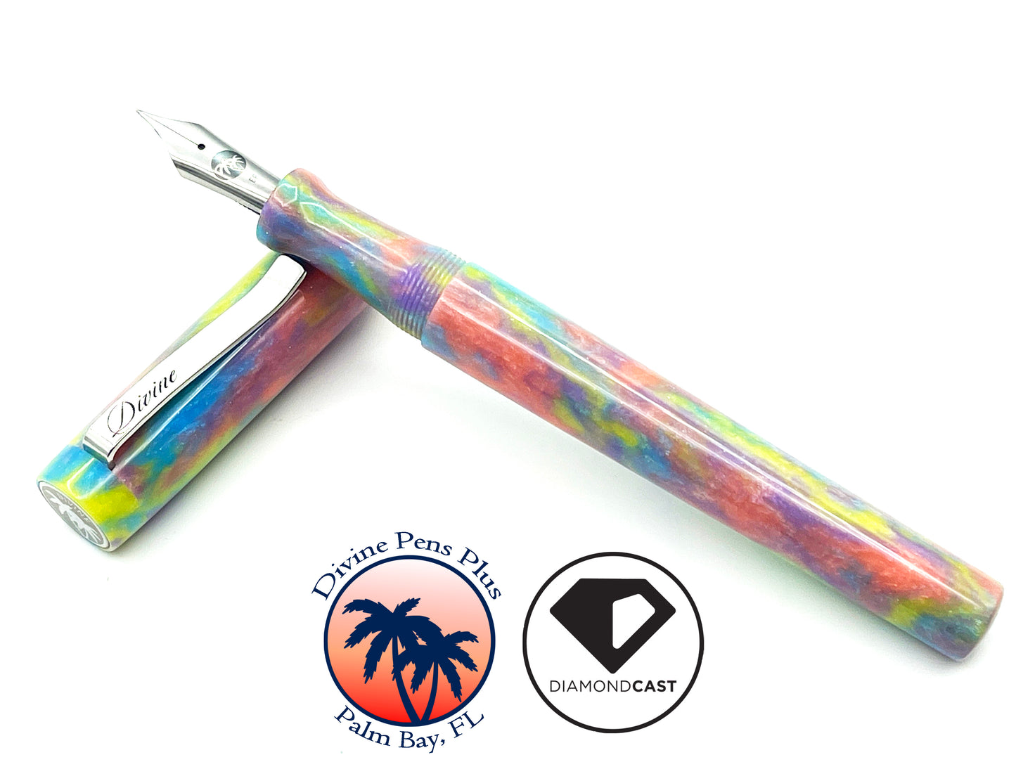 Agape Fountain Pen - "Unicorn Poop" DiamondCast™