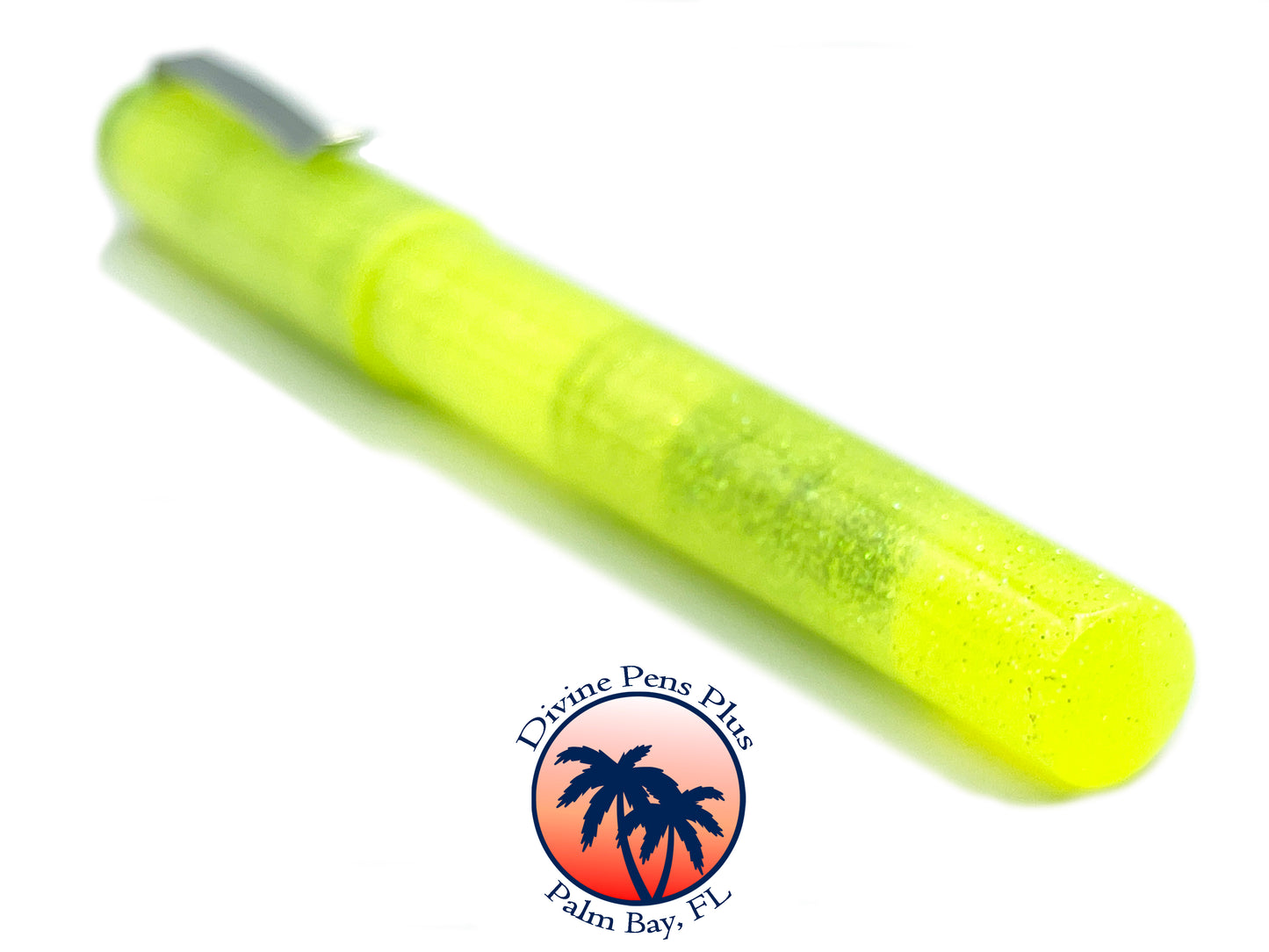 Agape Fountain Pen - "Highlighter Yellow" Glitter