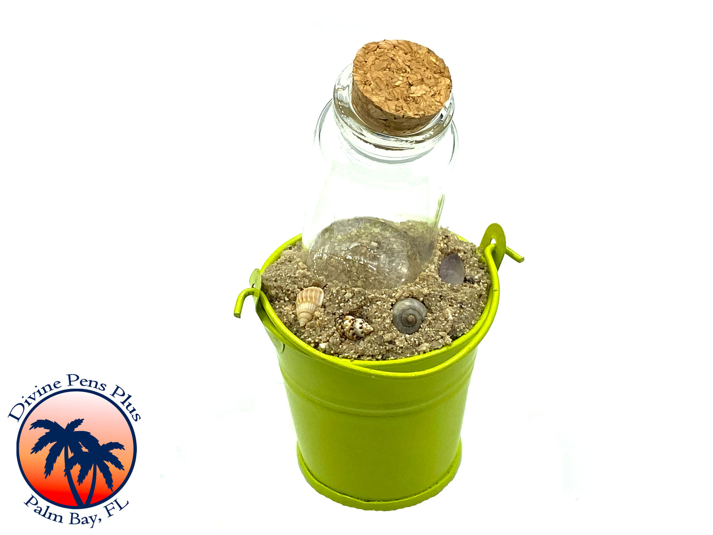 Beach Bucket Pen Display - Green