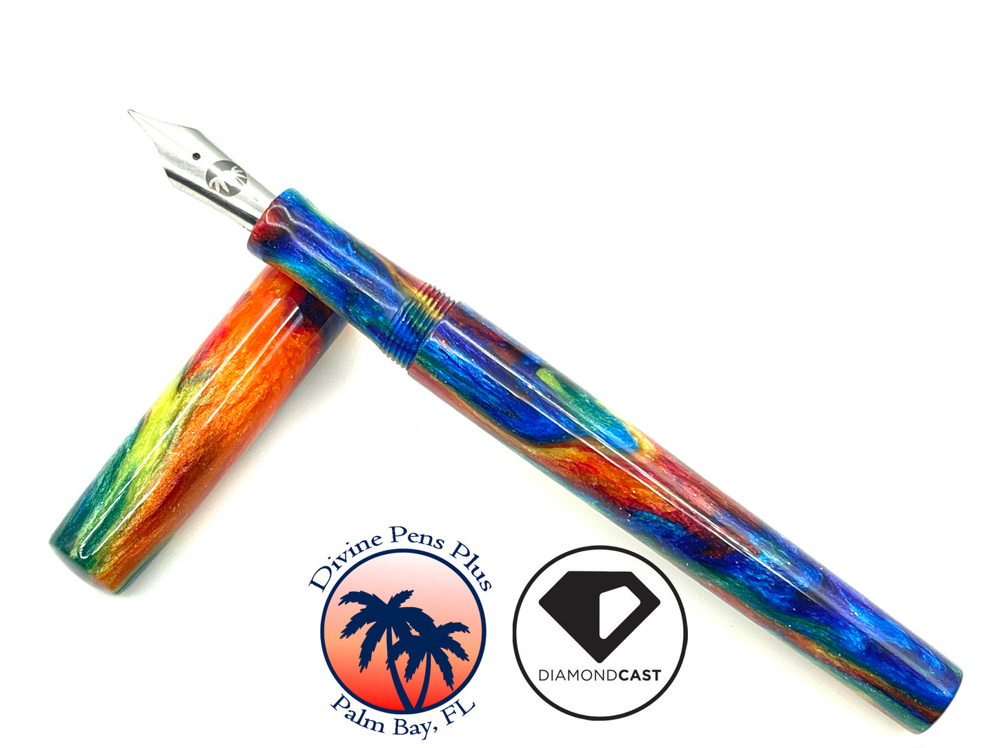 Caritas Fountain Pen - "Oil Slick" DiamondCast™