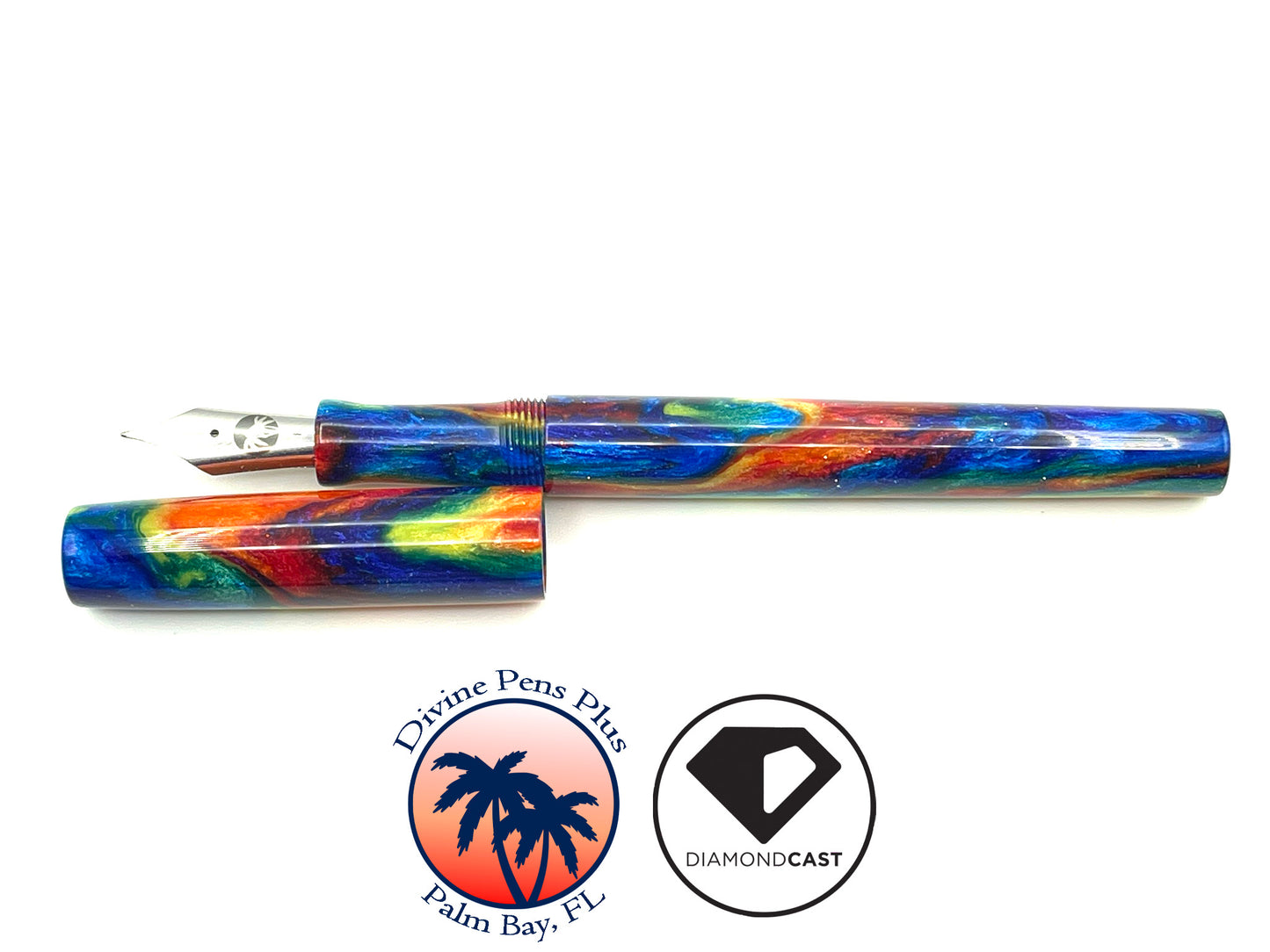 Caritas Fountain Pen - "Oil Slick" DiamondCast™