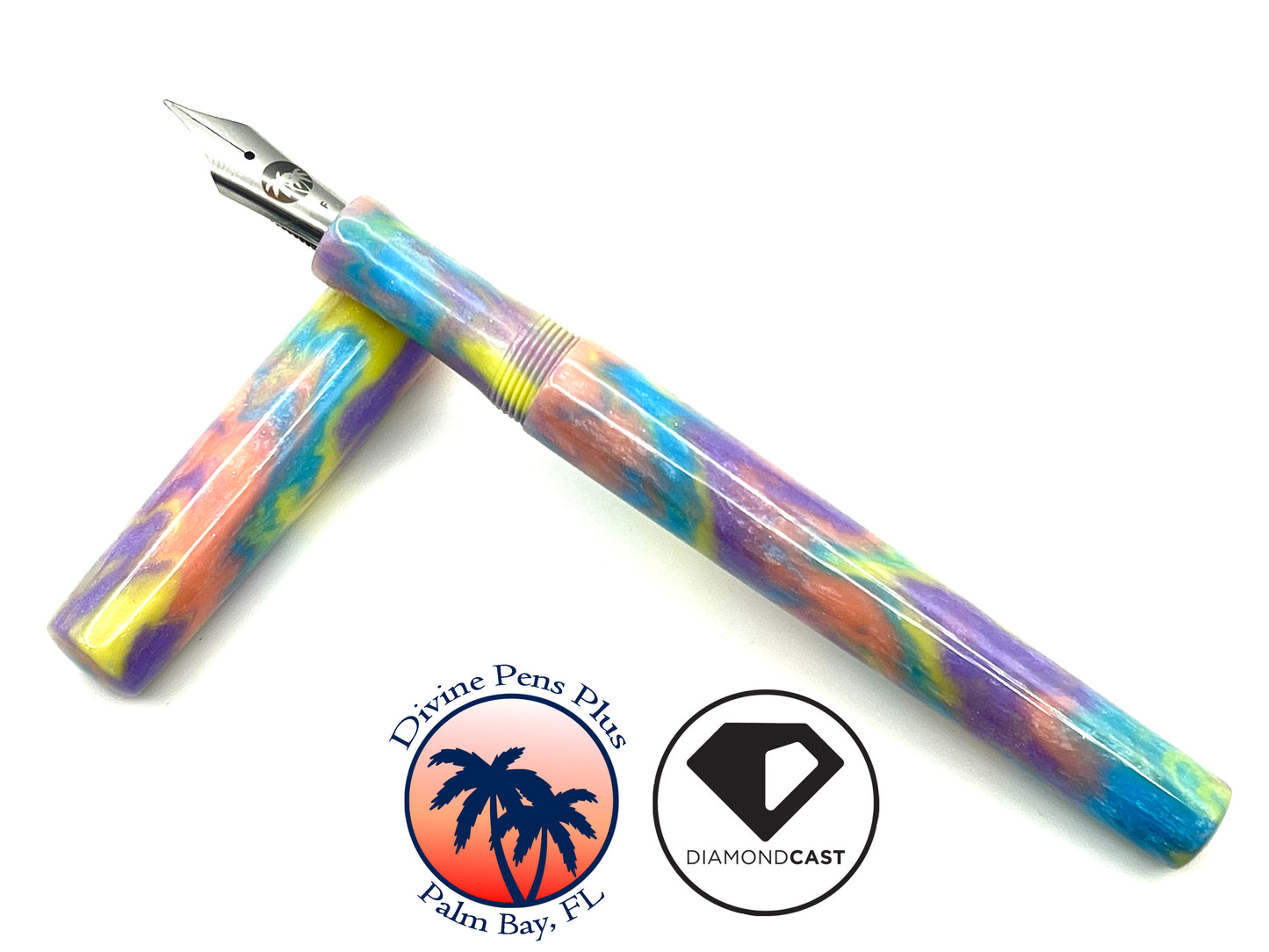 Caritas Fountain Pen - "Unicorn Poop" DiamondCast™