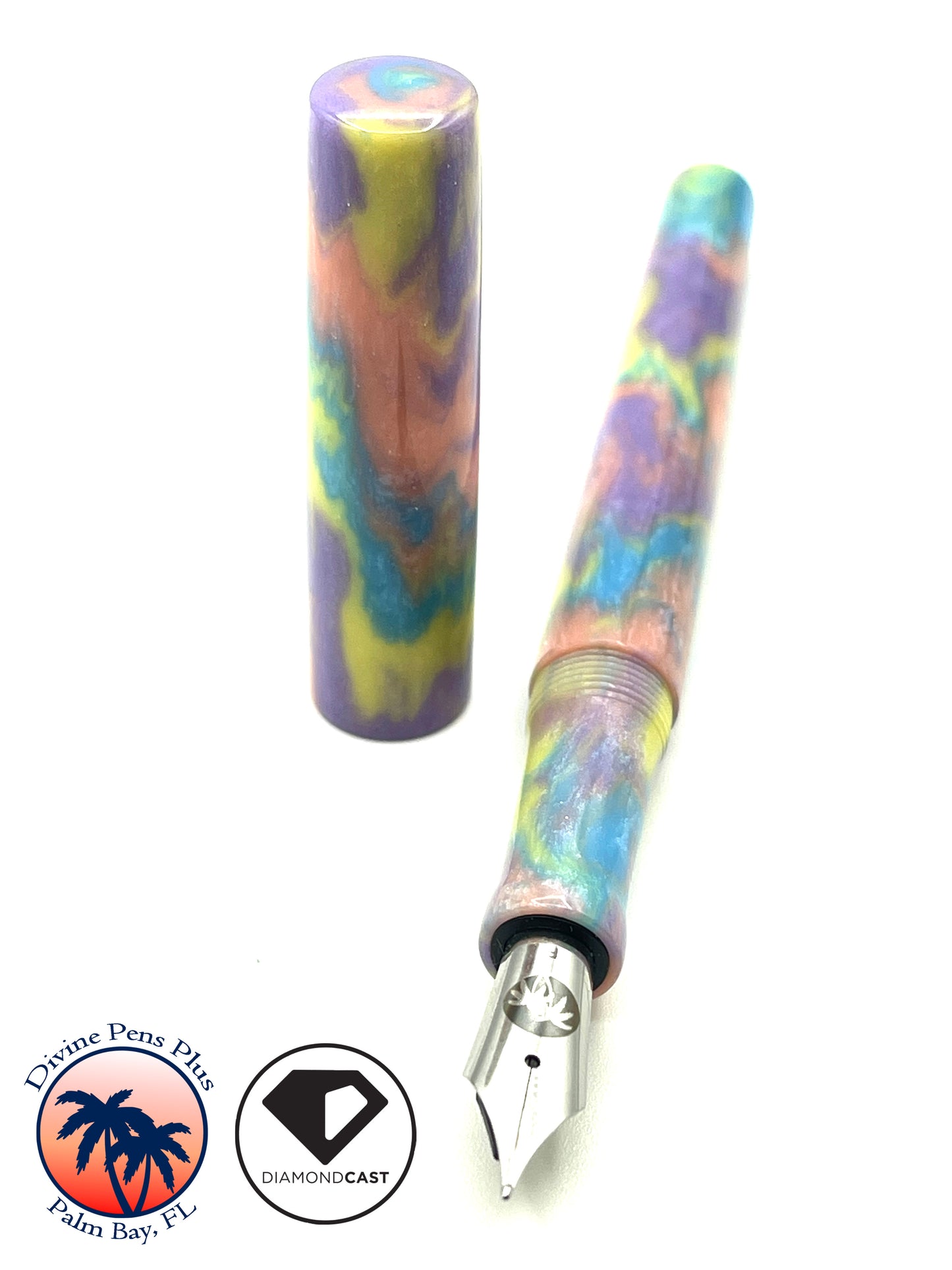 Caritas Fountain Pen - "Unicorn Poop" DiamondCast™