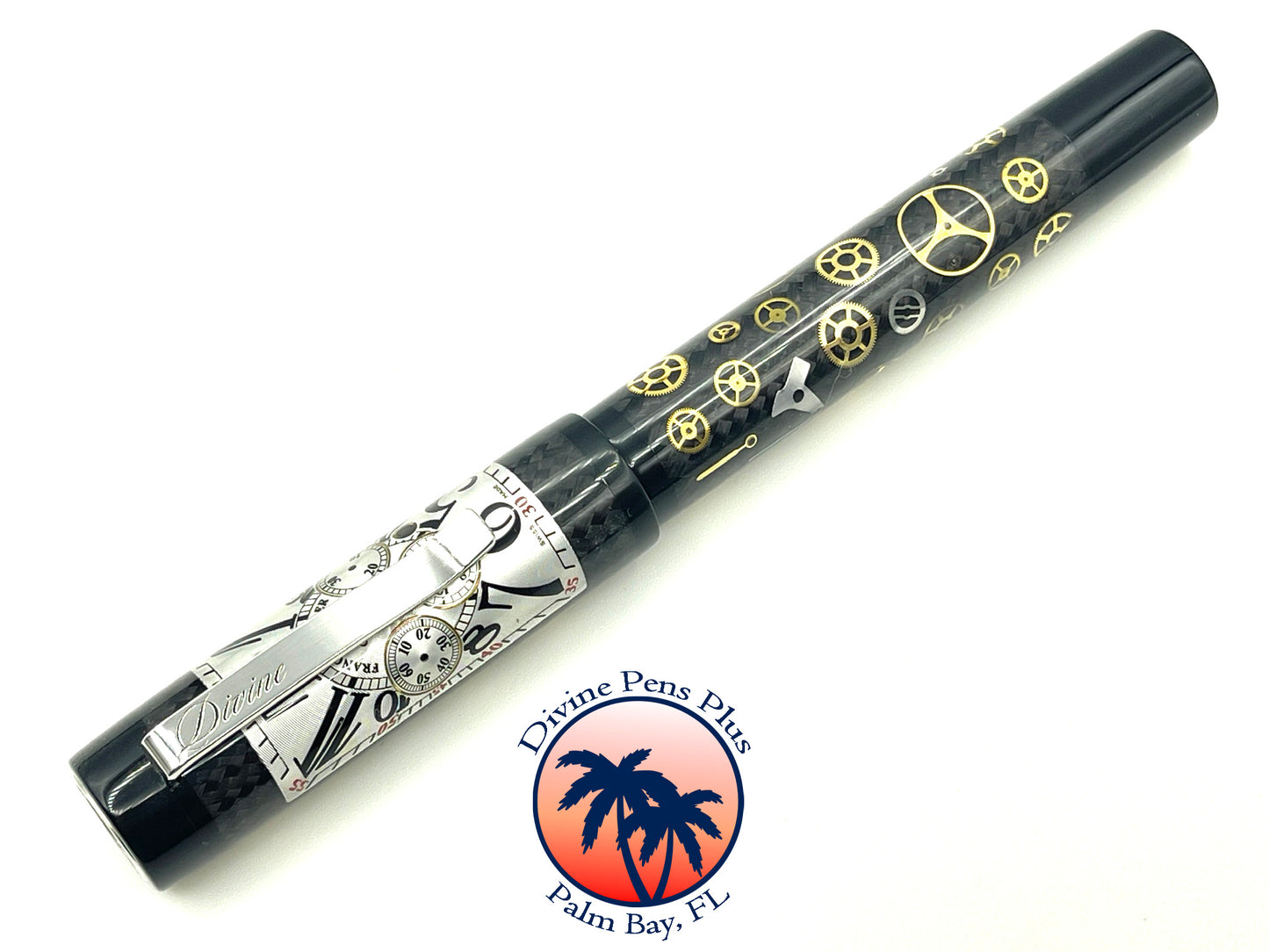 Custom Fountain Pen - Franck Mueller Watch Parts w/Carbon Fiber