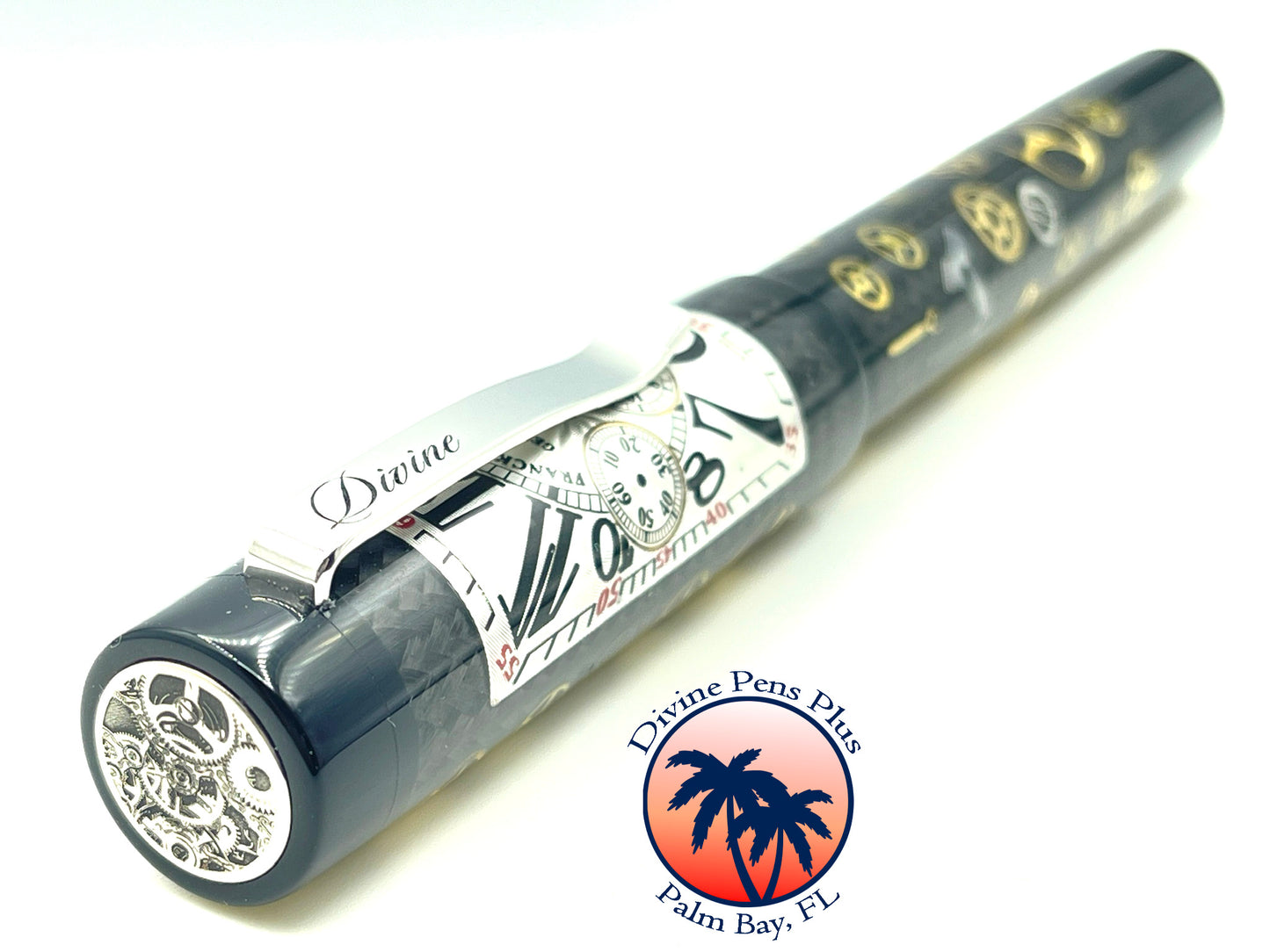 Custom Fountain Pen - Franck Mueller Watch Parts w/Carbon Fiber