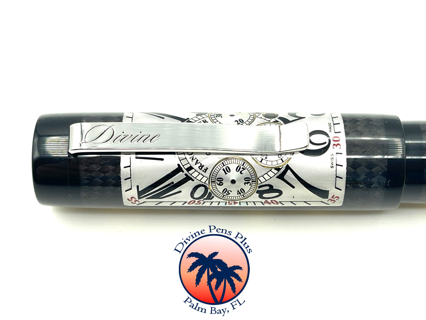 Custom Fountain Pen - Franck Mueller Watch Parts w/Carbon Fiber