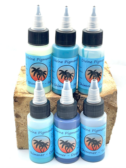 Liquid Shimmer - Ocean Waters Set of 6