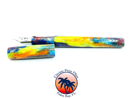 Spes Fountain Pen - "Birds of Paradise" DiamondCast™