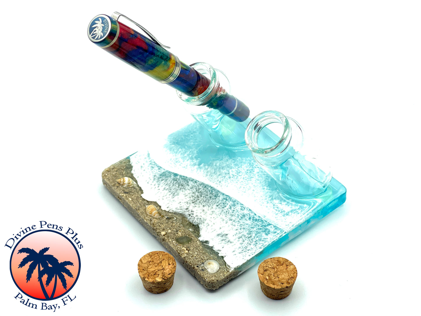 Seashore Pen Display - Double Bottle (D1)