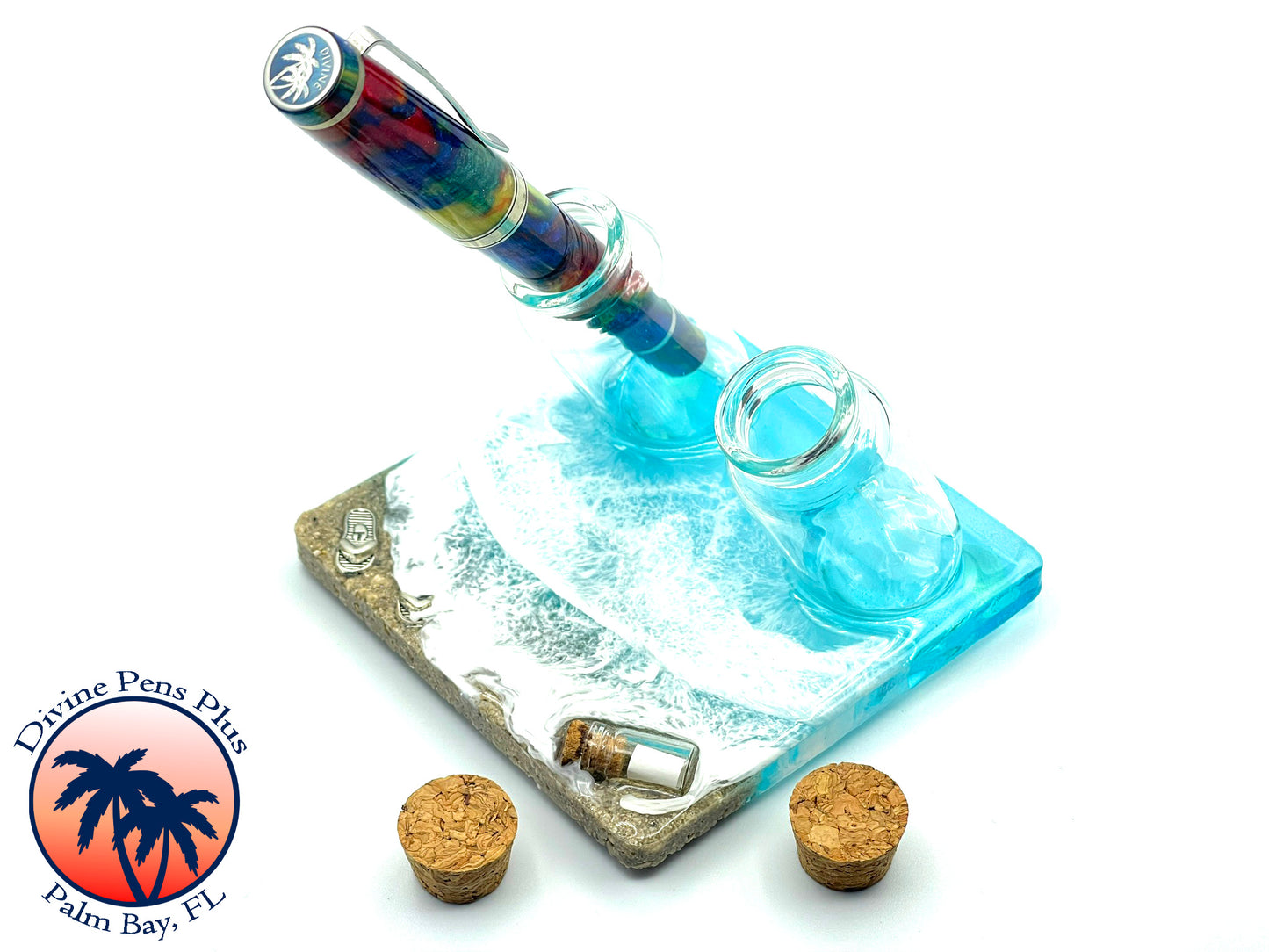 Seashore Pen Display - Double Bottle (D2)