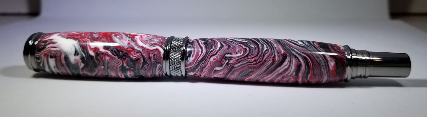Harold Rollerball / Black Titanium - "Silver Bullet" Custom Resin