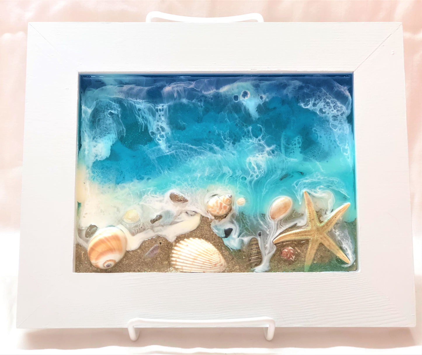 Beach Scene Resin Art