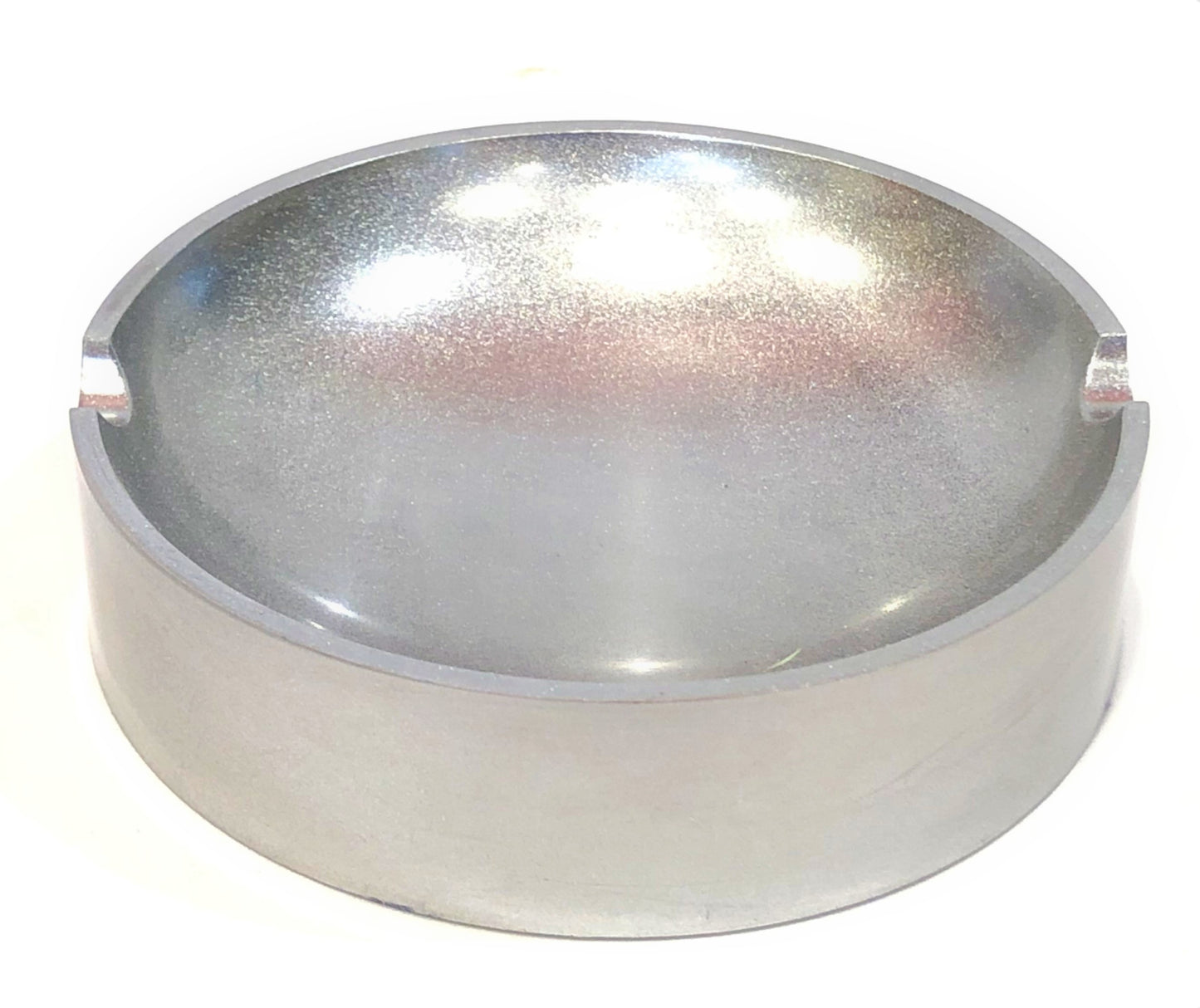 Round Chrome and Black Trinket/Ashtray