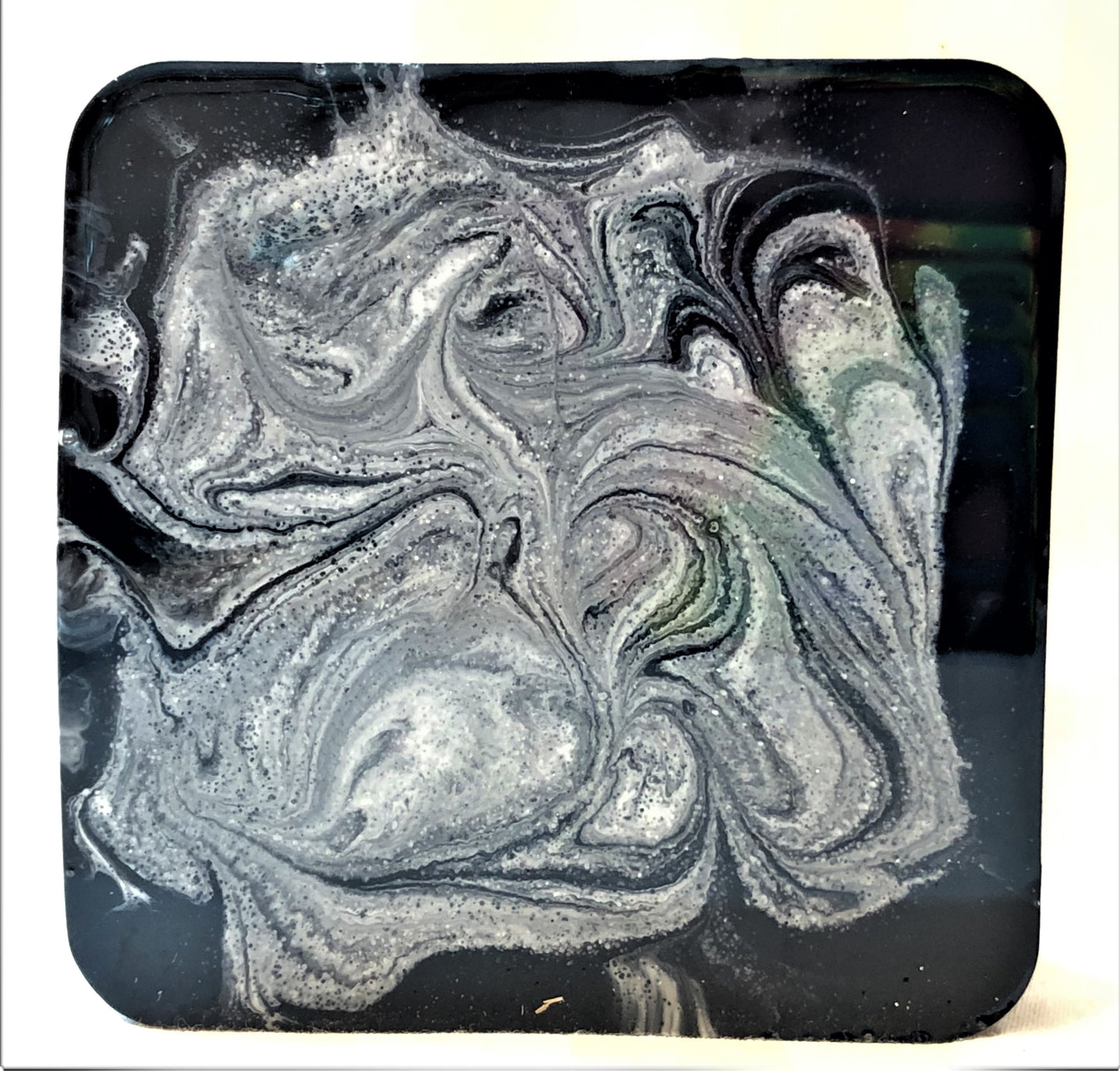 Square Black and White Trinket/Ashtray