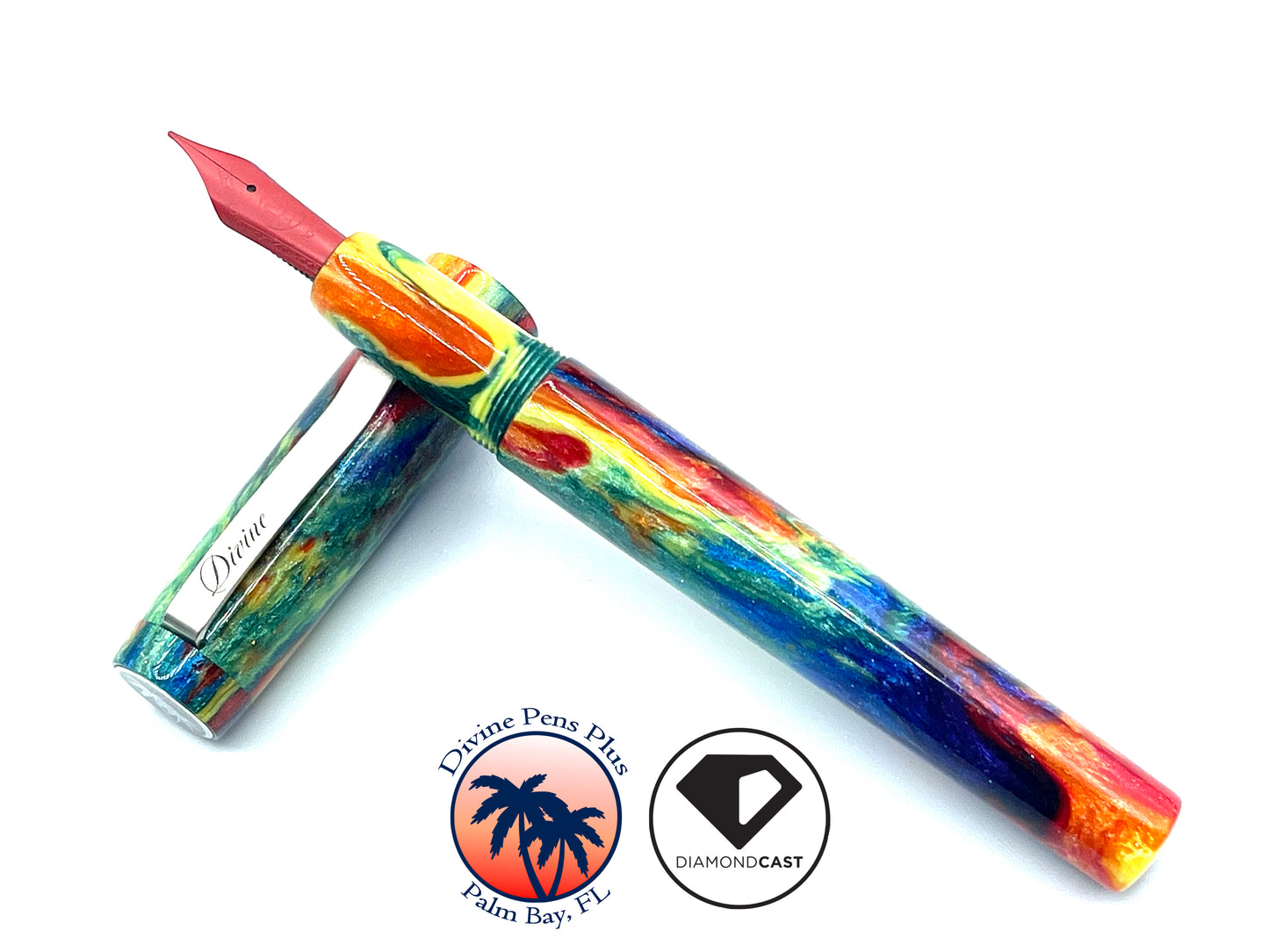 Custom Fountain - "Oil Slick" DiamondCast™