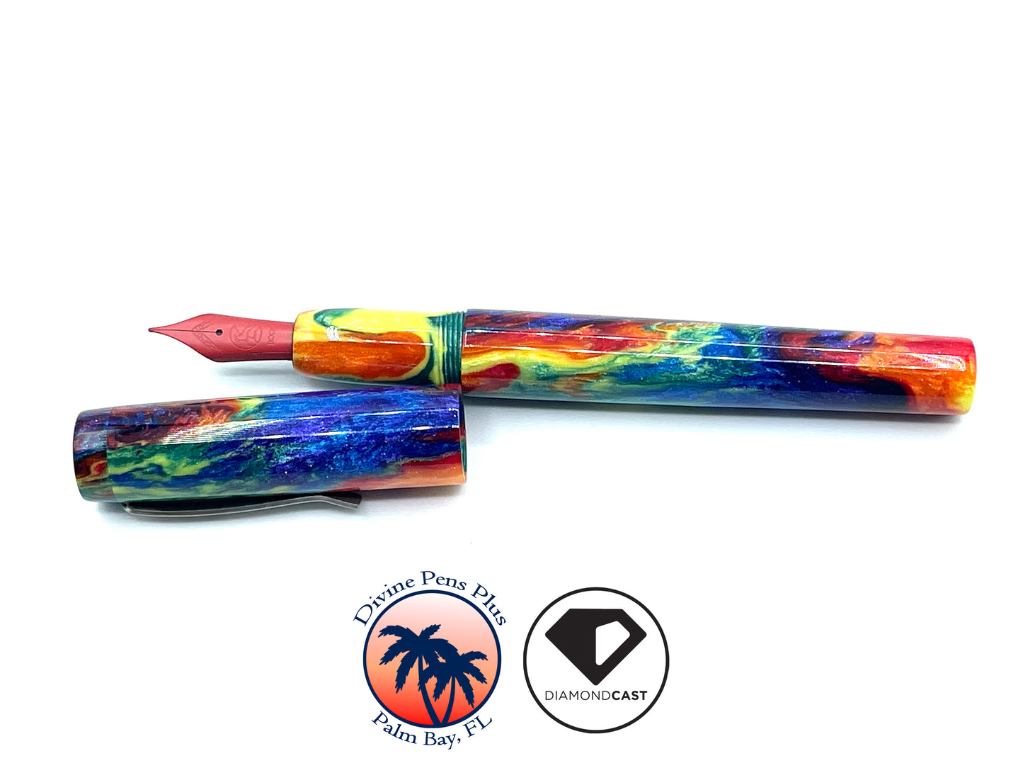Custom Fountain - "Oil Slick" DiamondCast™