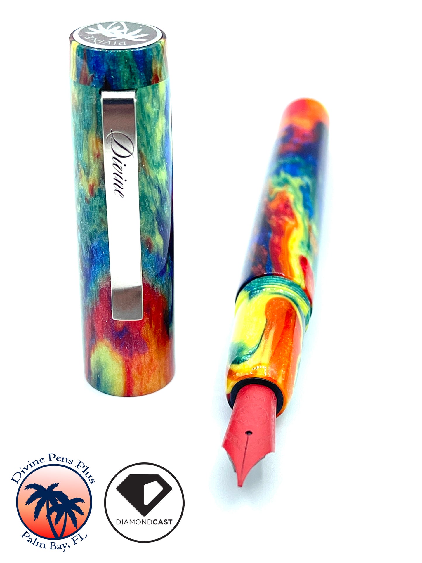 Custom Fountain - "Oil Slick" DiamondCast™