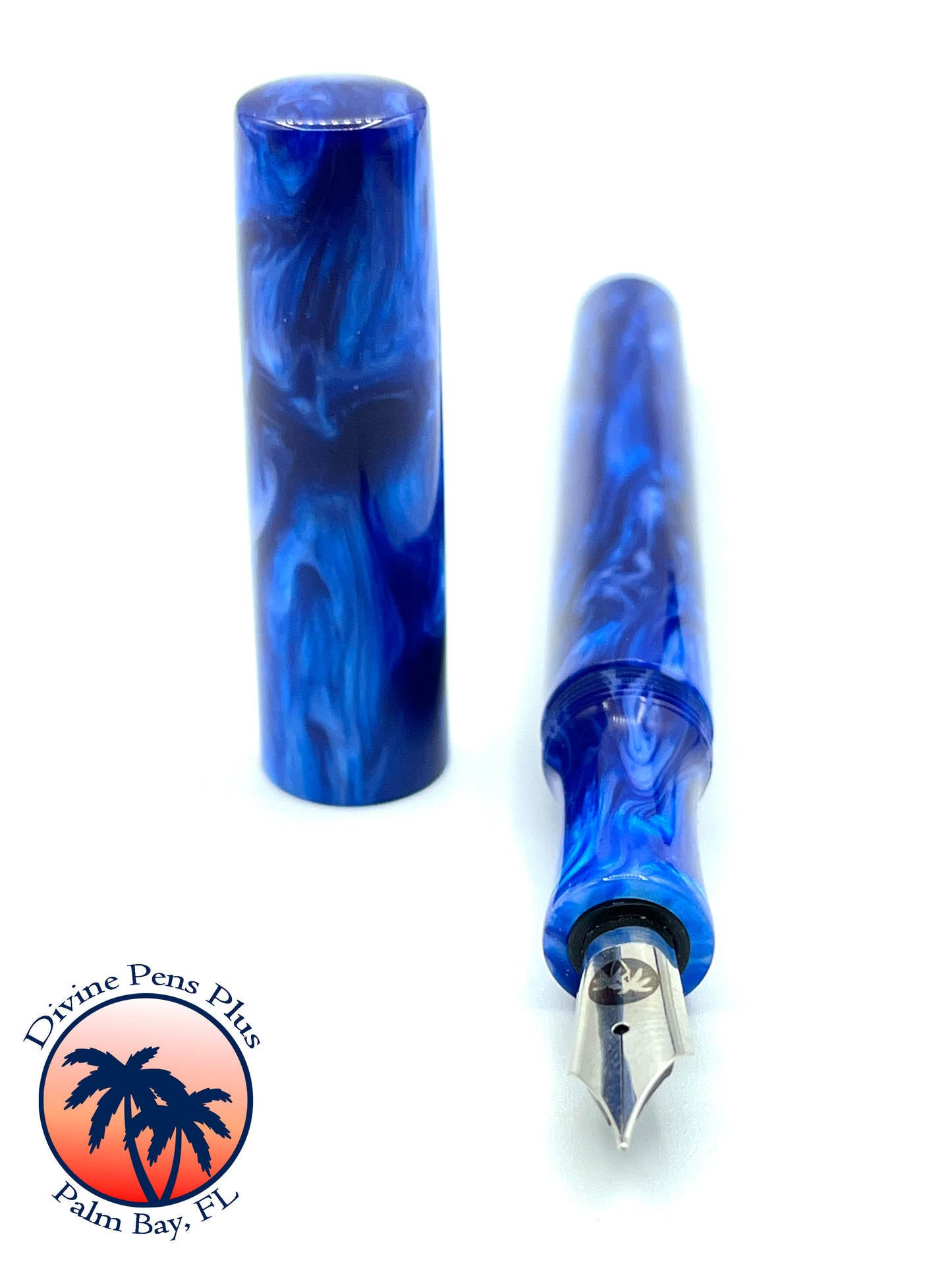 Conch Fountain Pen - "Blue Flame"