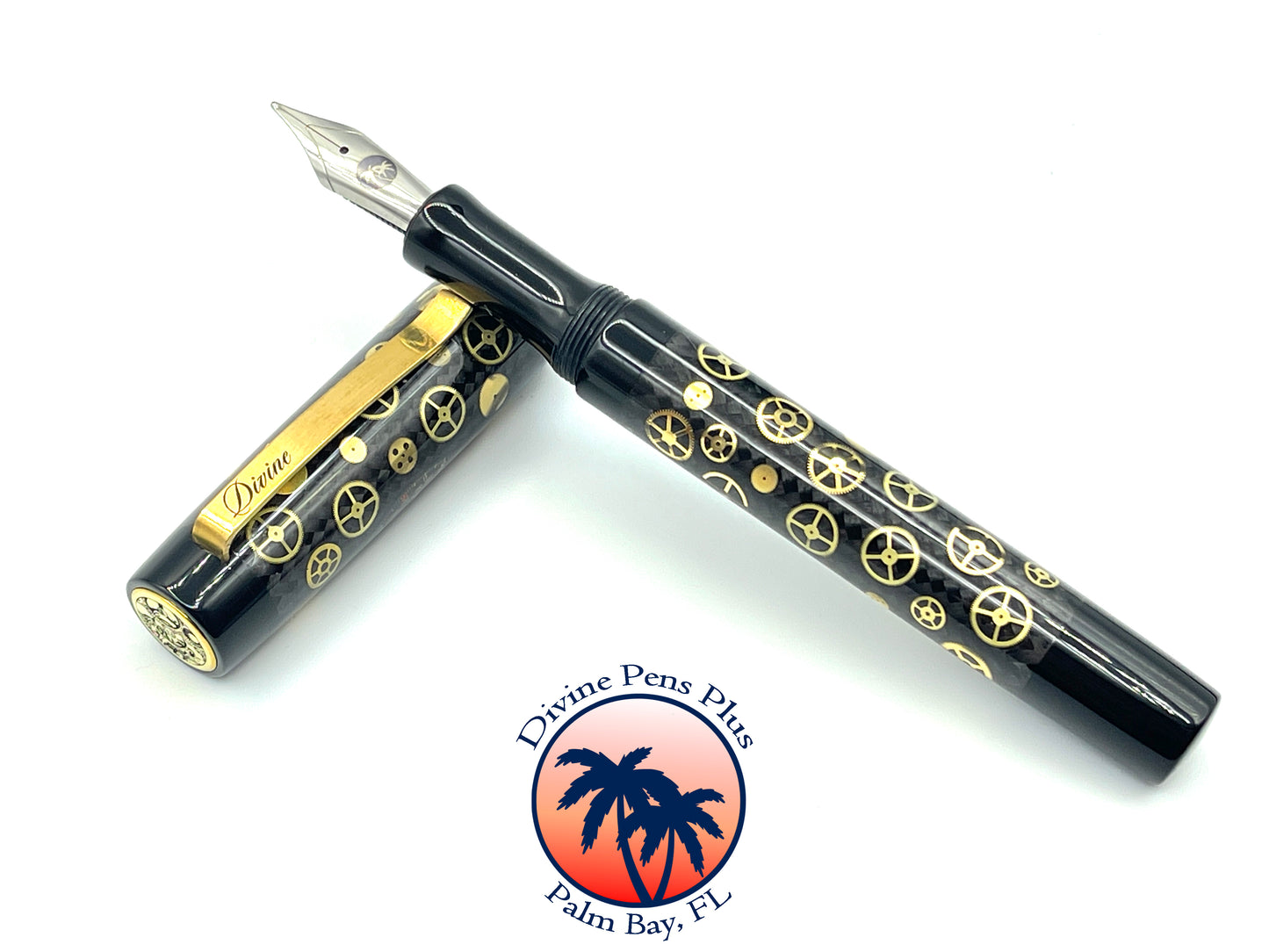 Custom Fountain - Breitling Watch Parts w/Carbon Fiber