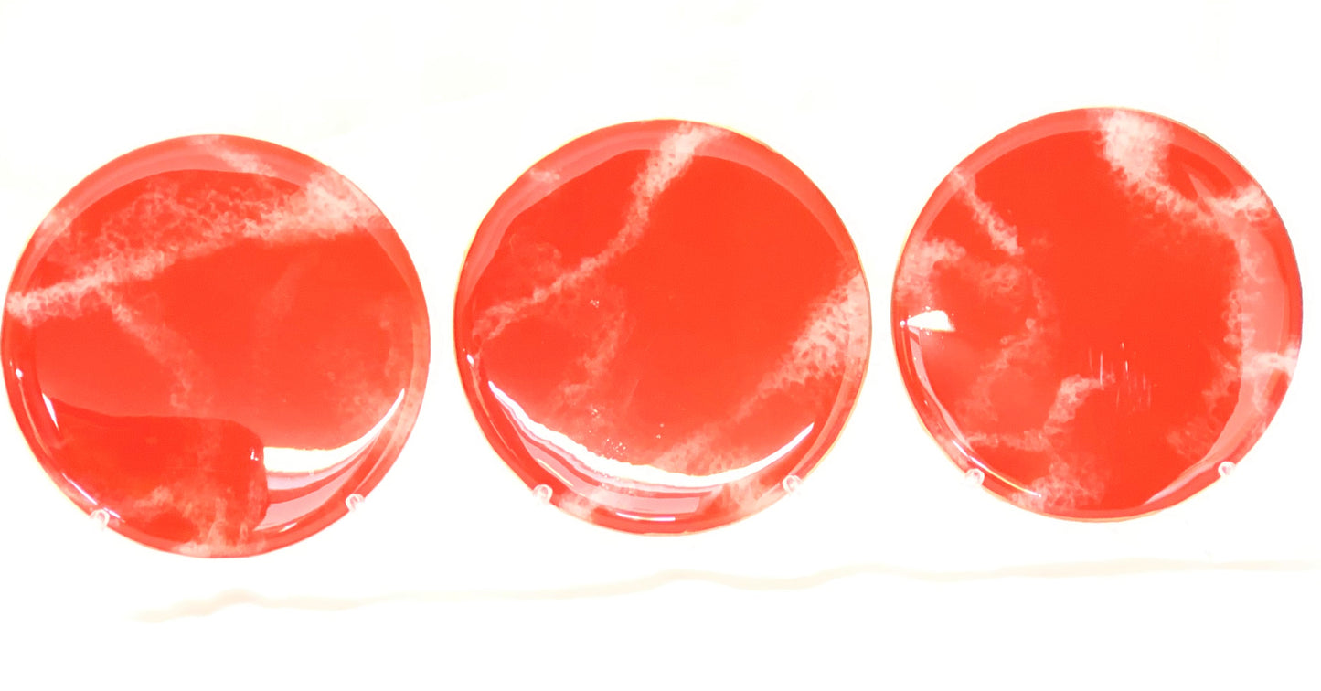 Round Wood Coasters - Various Colors