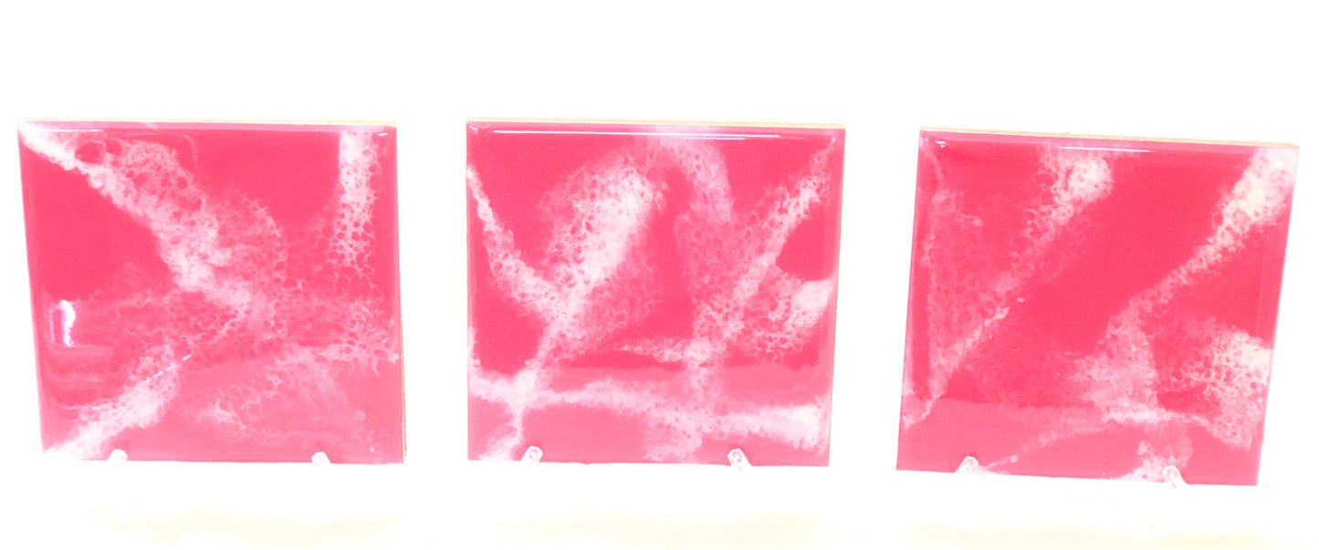 Square Wood Coasters - Various Colors