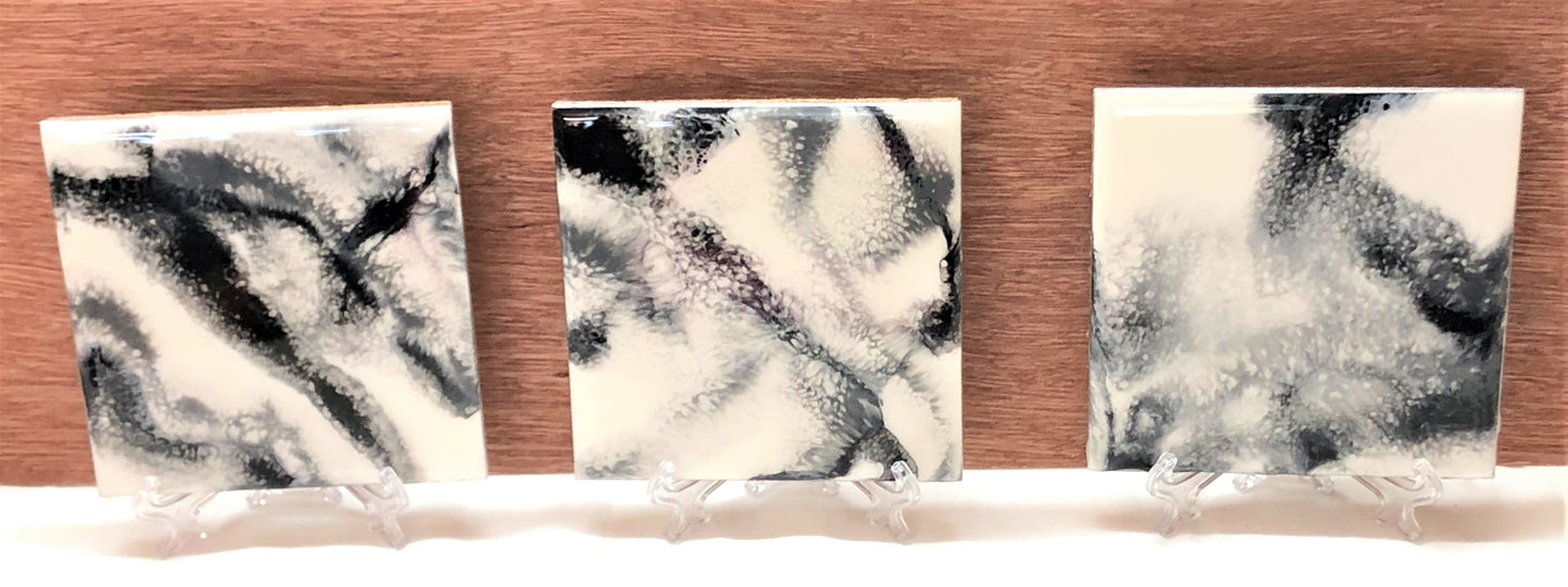 Square Wood Coasters - Various Colors
