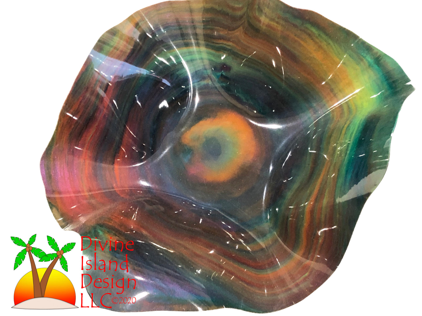 Resin Free Form Bowl - Multi Color