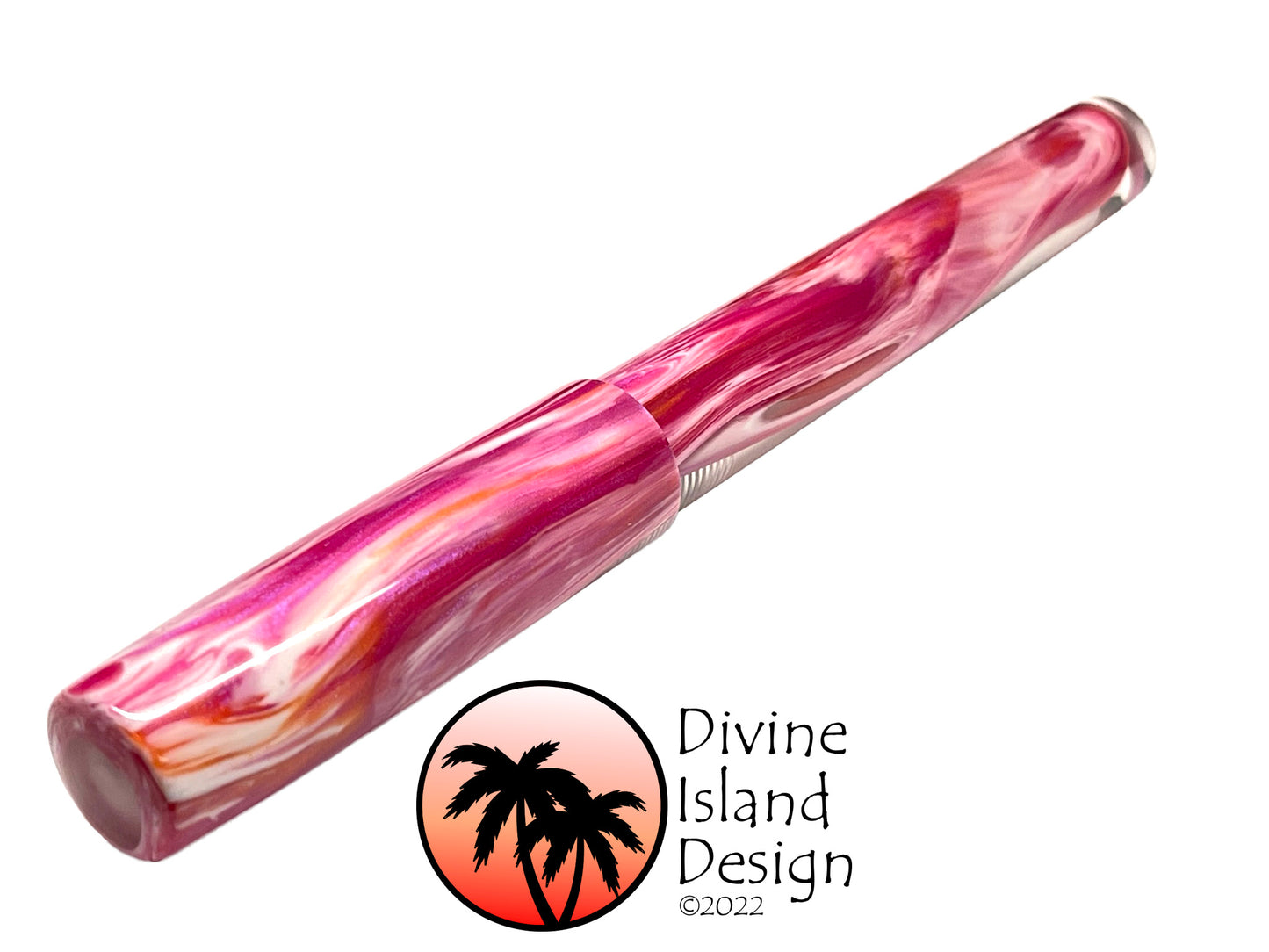 Conch Fountain - "Hibiscus" with Clear - Demonstrator
