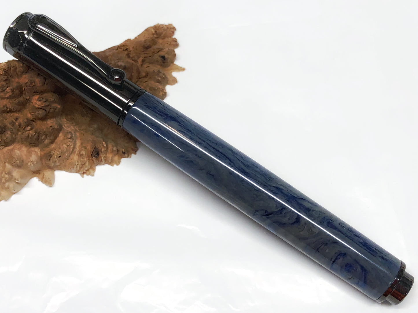 Zen Rollerball / Gunmetal - Resin / Cobalt Steel