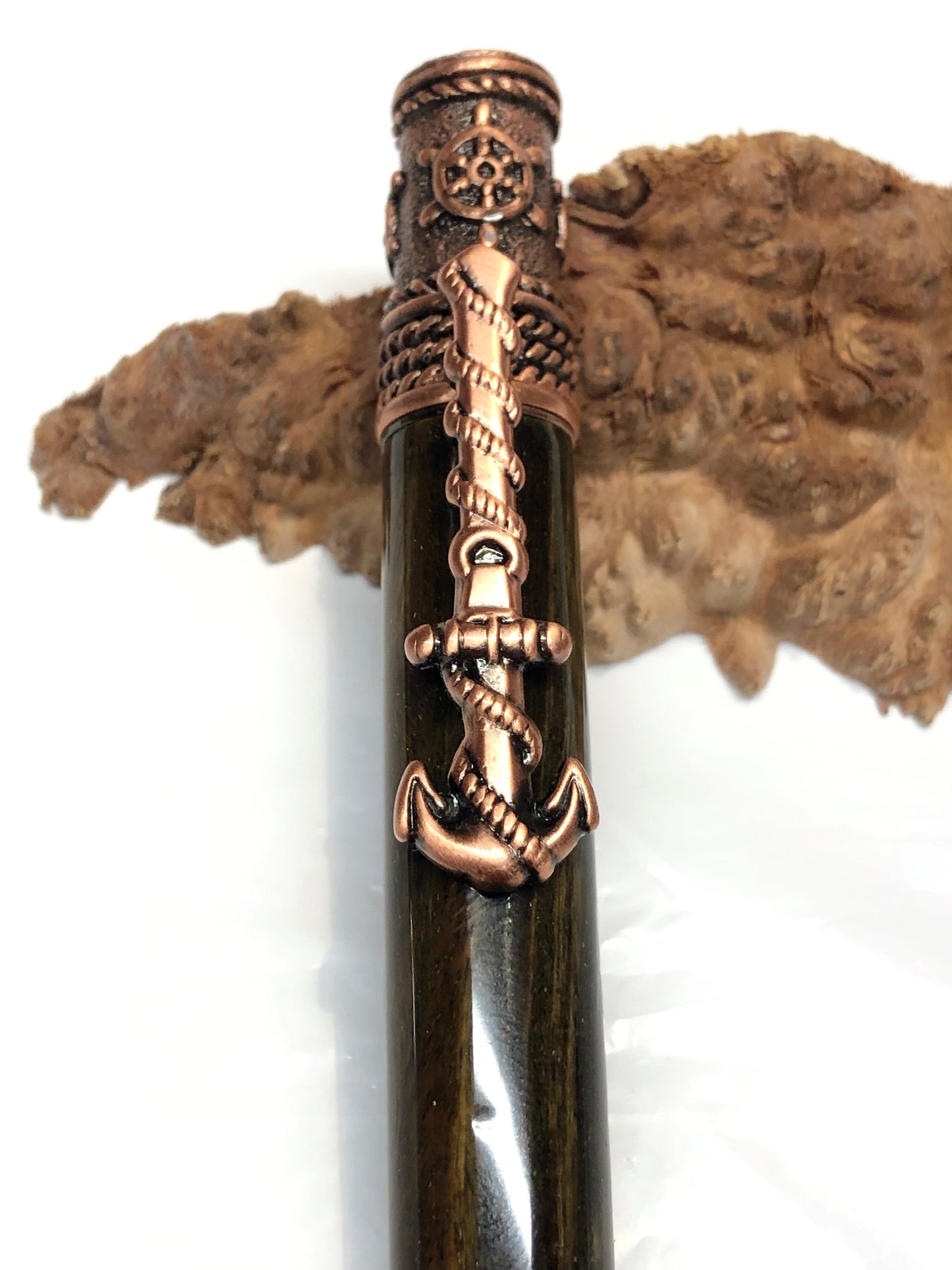 Nautical / Antique Copper - Wood / Lignum Vitae