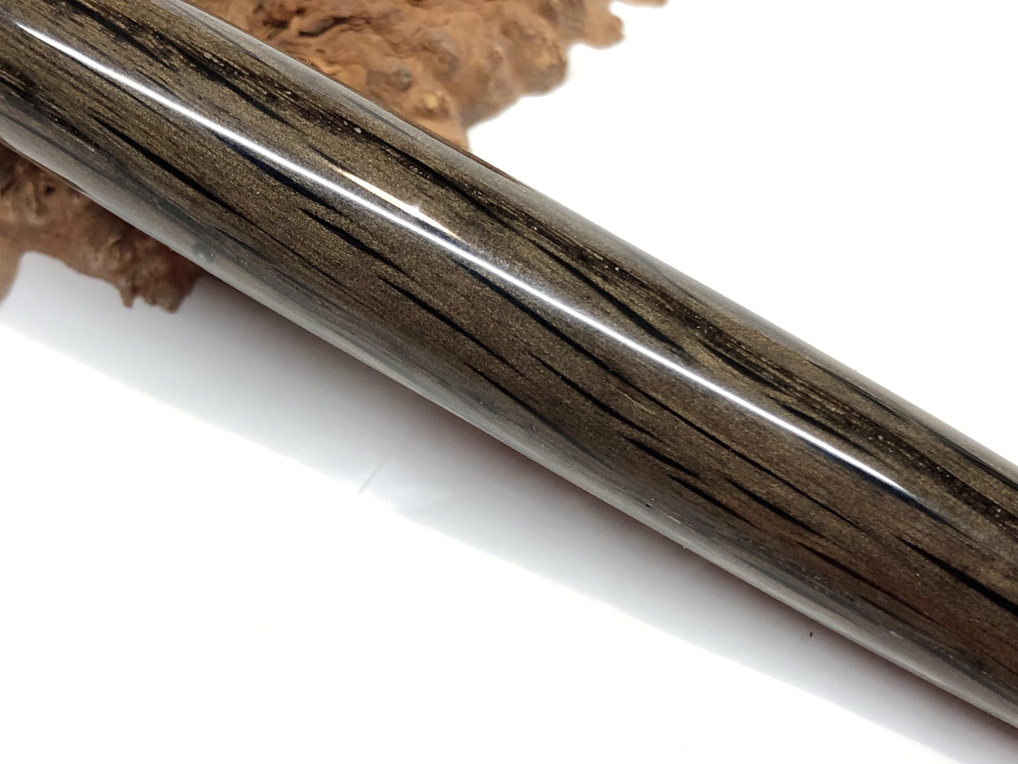 Zen Rollerball / Chrome - Wood / Tennessee Bog Oak