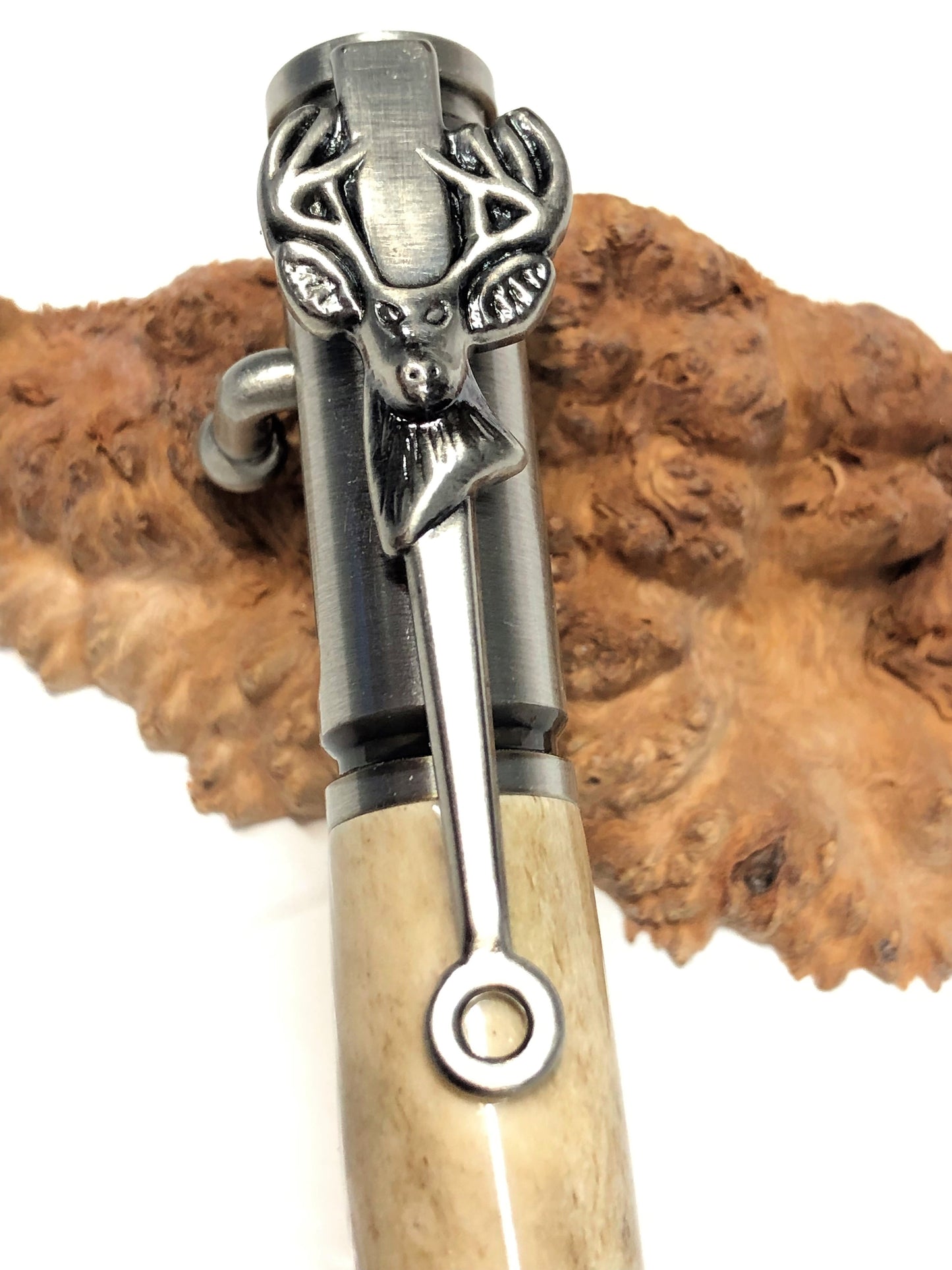 Deer Hunter / Antique Pewter - Whitetail Antler