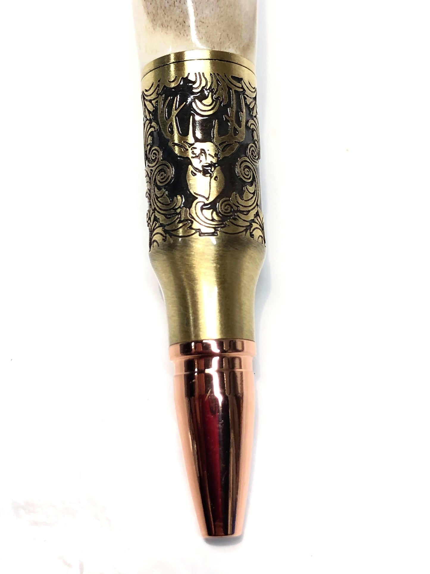 Deer Hunter / Antique Brass - Whitetail Antler