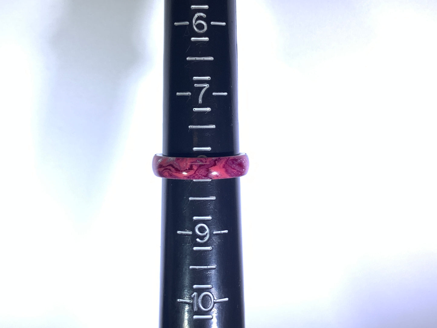Ring / 4mm Stainless Steel - Resin / Acid Rap - Size 8