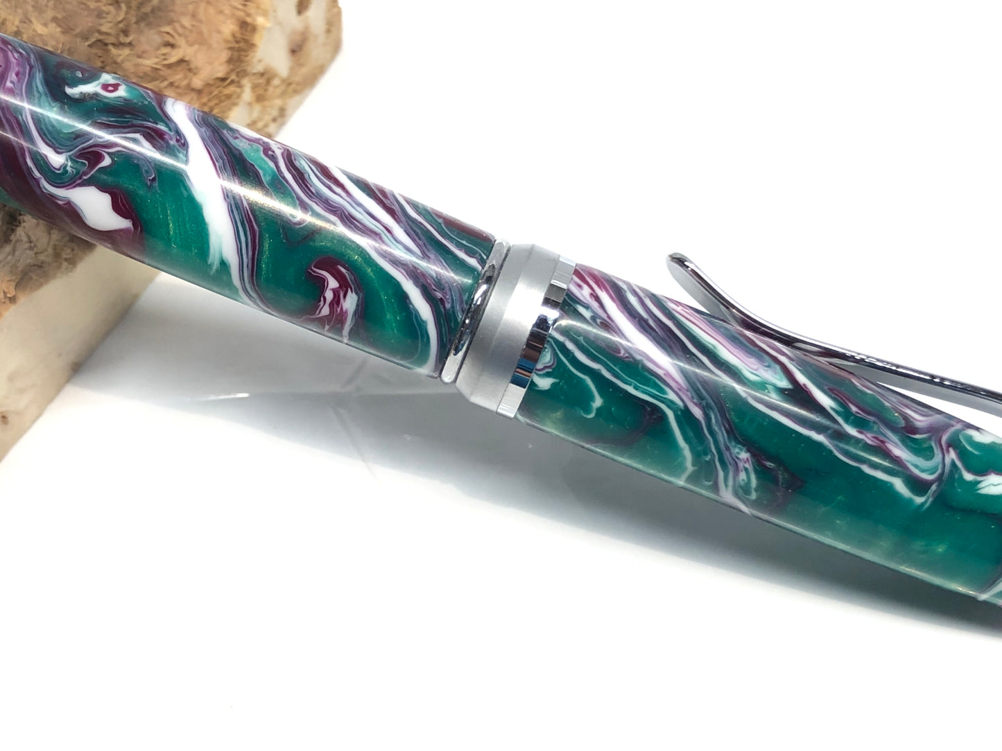 Cigar / Chrome and Satin Chrome - Resin / Wild Orchid