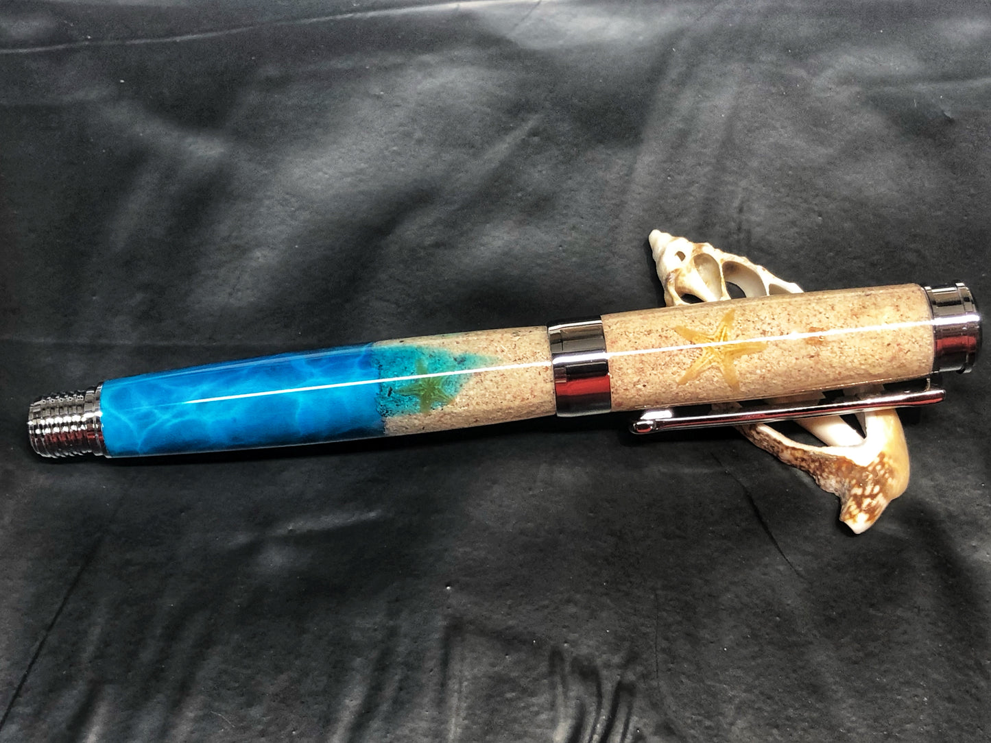Leveche Rollerball / Chrome - Custom Bahamas Seashore w/COA