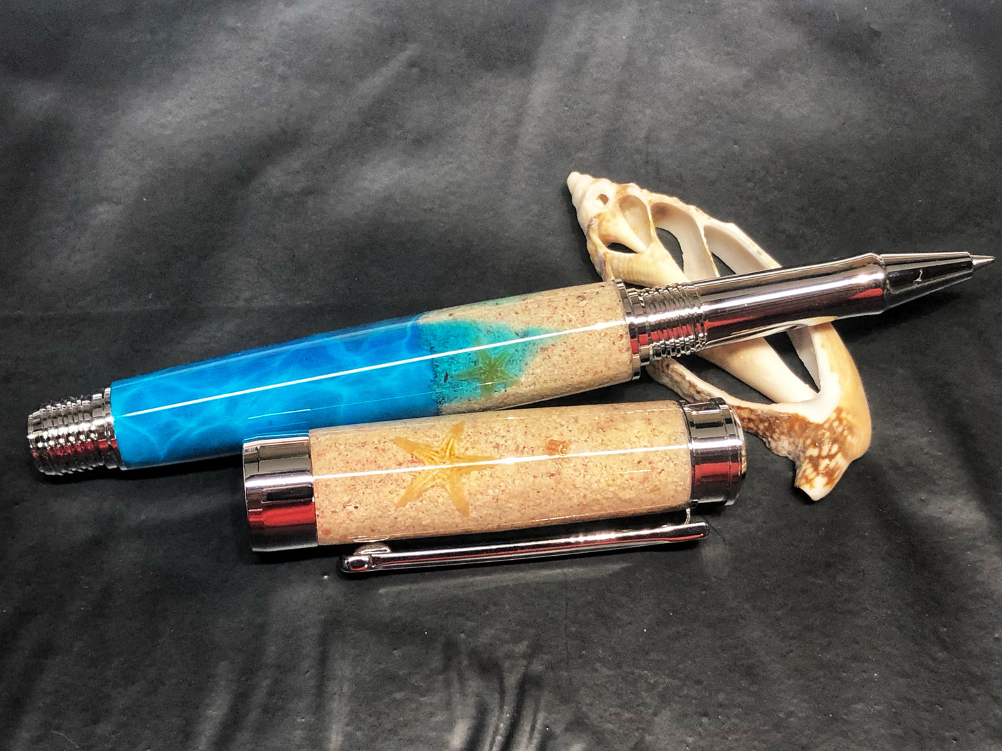 Leveche Rollerball / Chrome - Custom Bahamas Seashore w/COA