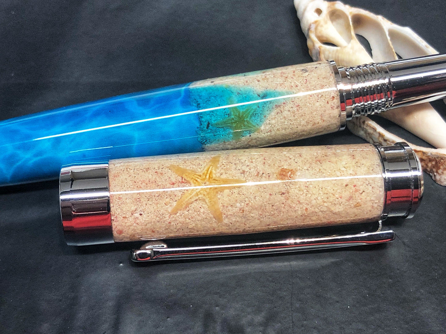 Leveche Rollerball / Chrome - Custom Bahamas Seashore w/COA