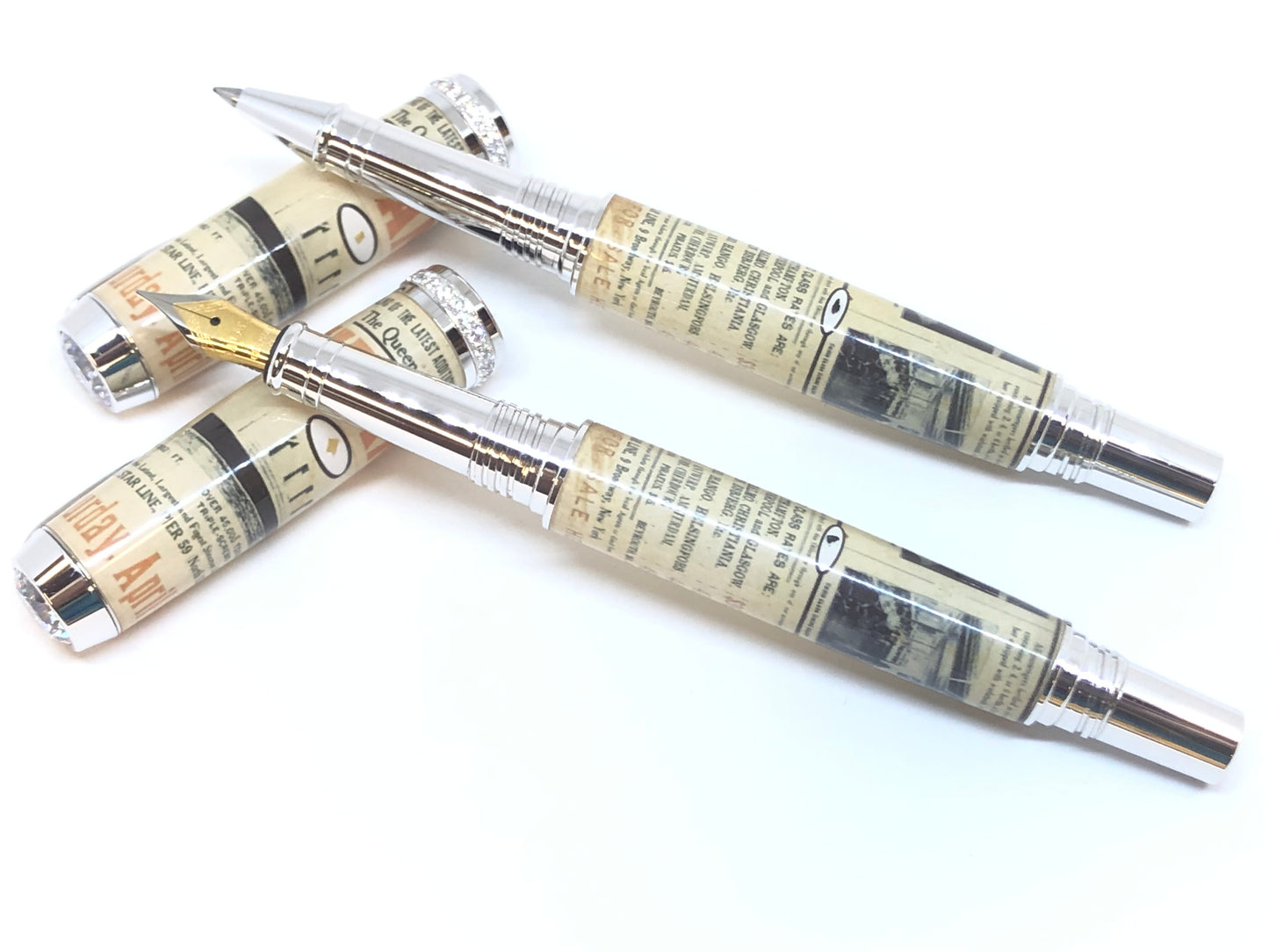 Venus Rollerball / Rhodium - Titanic Clear Cast w/COA