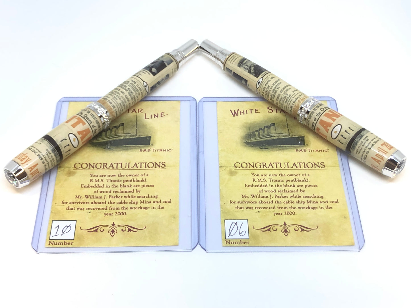 Venus Fountain / Rhodium - Titanic Clear Cast w/COA