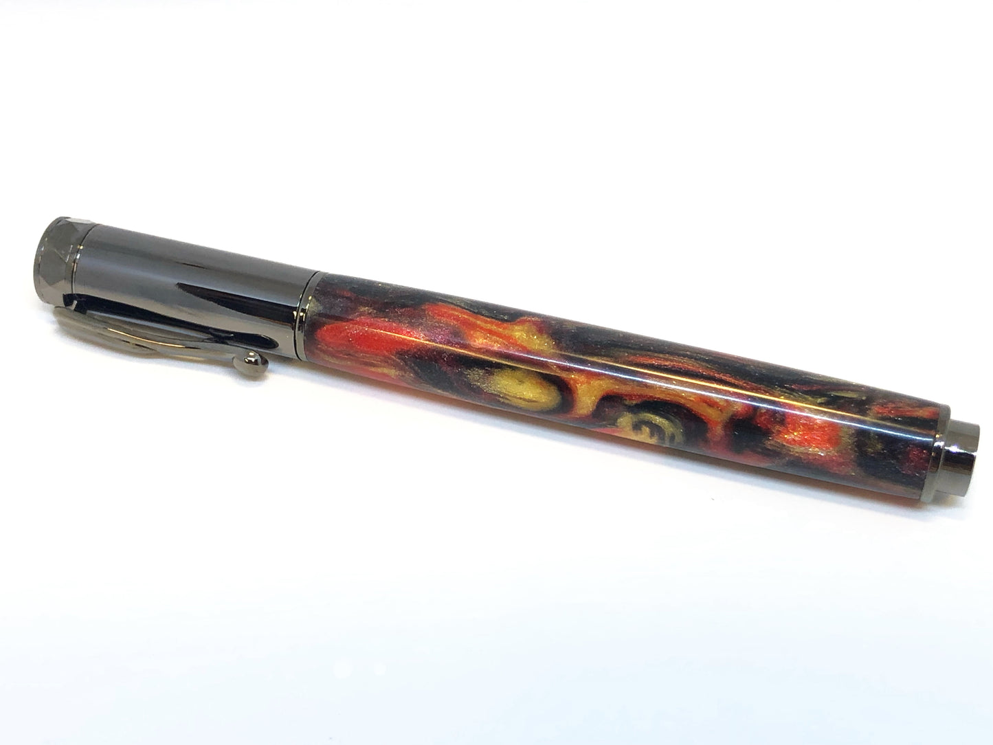 Zen Rollerball / Black Titanium - DiamondCast Red Dragon