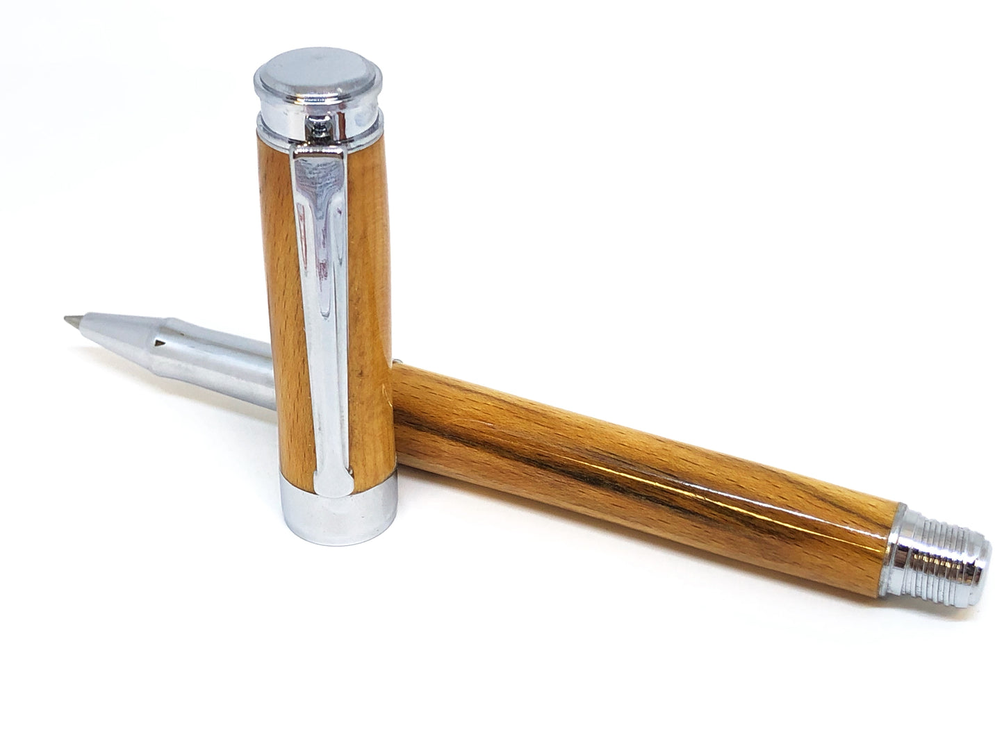 Leveche Rollerball / Chrome - Wood / Cleveland Municipal Stadium (Browns & Indians) w/COA