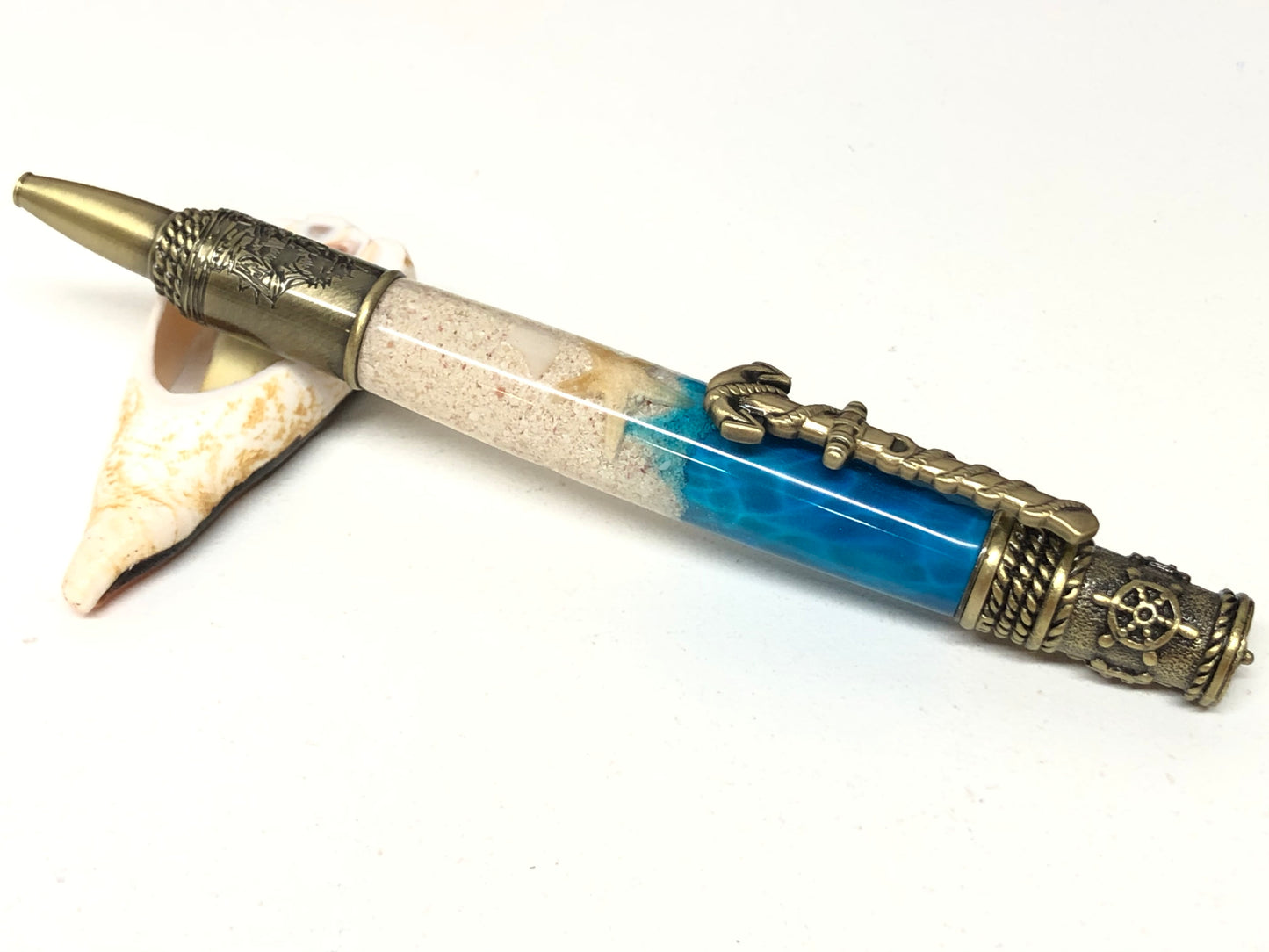 Nautical Twist / Antique Brass - Custom / Bahamas Seashore w/COA