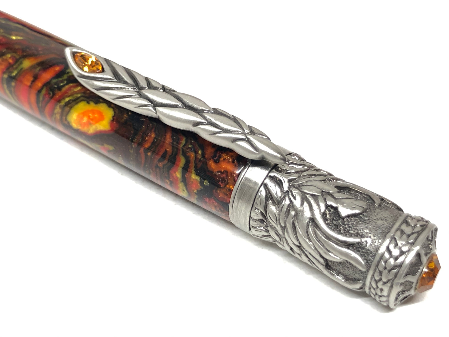 Phoenix Rising / Antique Pewter - Resin / Scorched