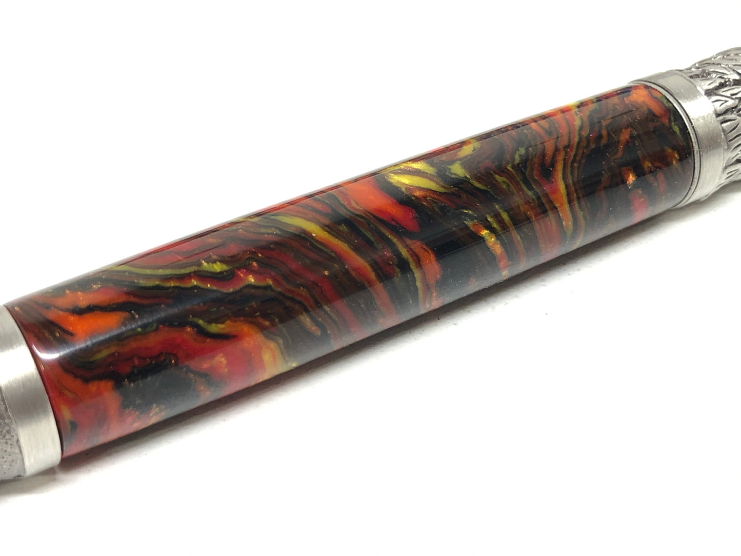 Phoenix Rising / Antique Pewter - Resin / Scorched