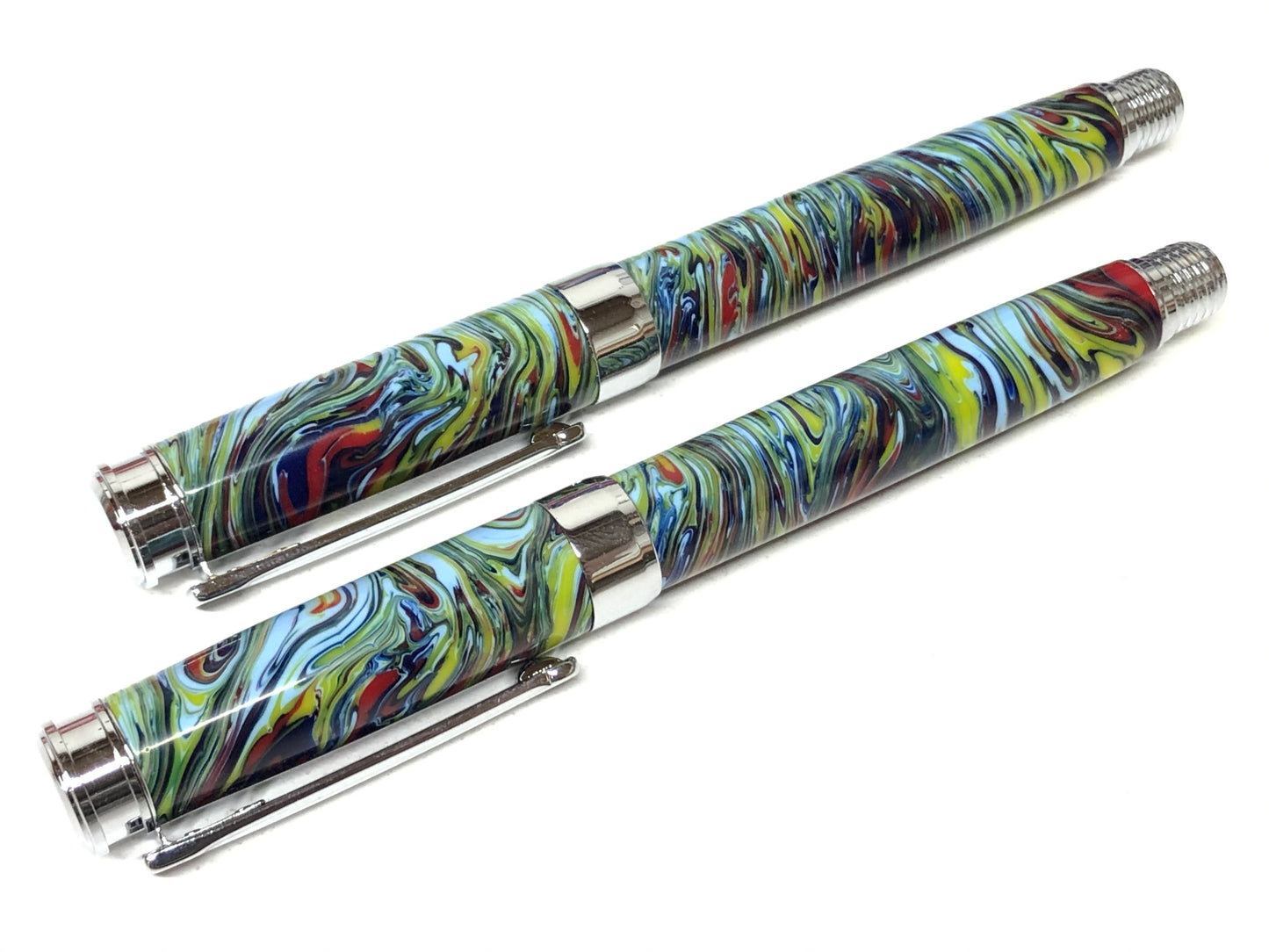 Leveche Fountain / Chrome - Resin / Autism Awareness