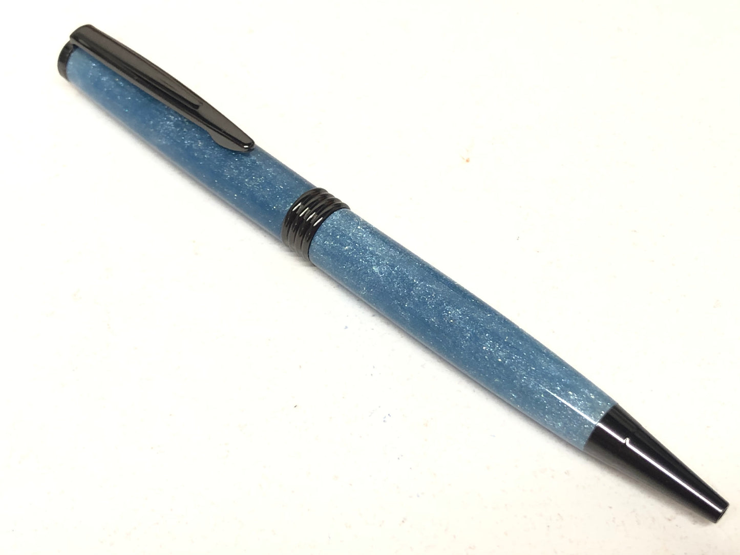 Trimline Ballpoint / Gunmetal - DiamondCast Light Blue